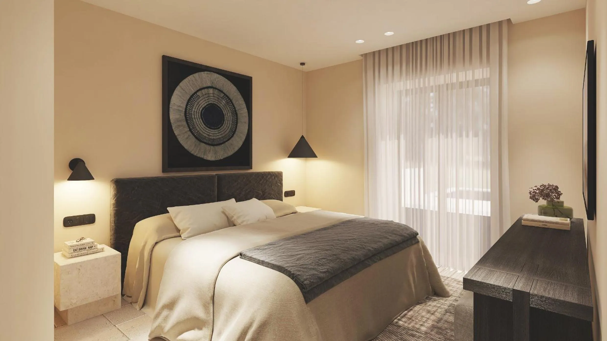 Bed in Melidron Hotel Suites Villas