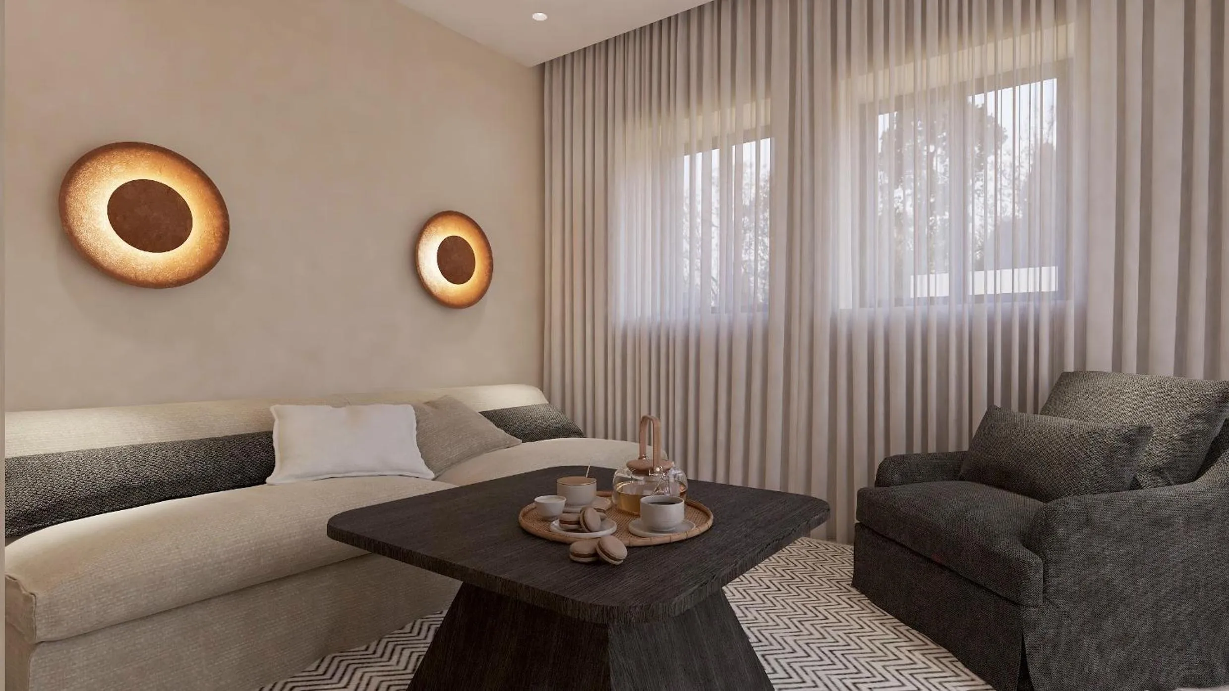 Living room in Melidron Hotel Suites Villas