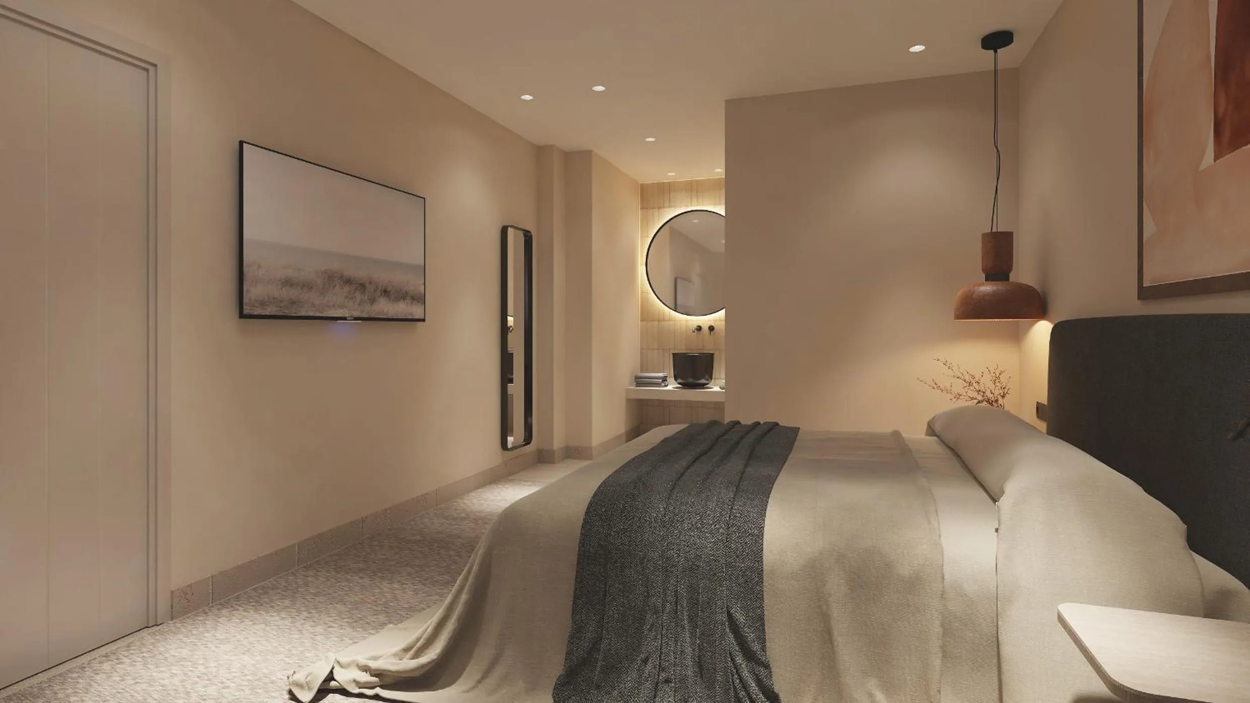 Bathroom, Bed in Melidron Hotel Suites Villas