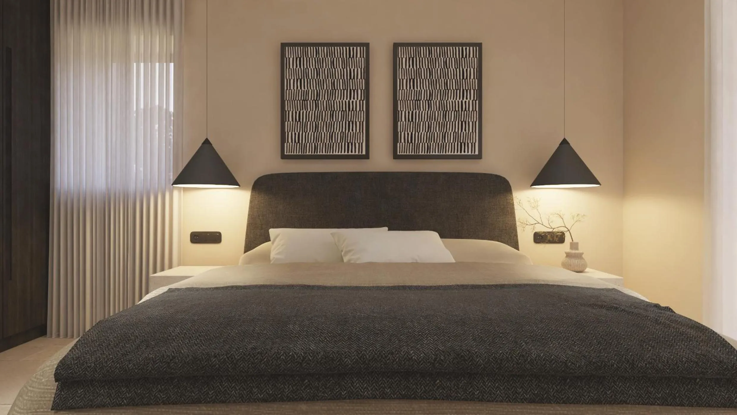 Bed in Melidron Hotel Suites Villas