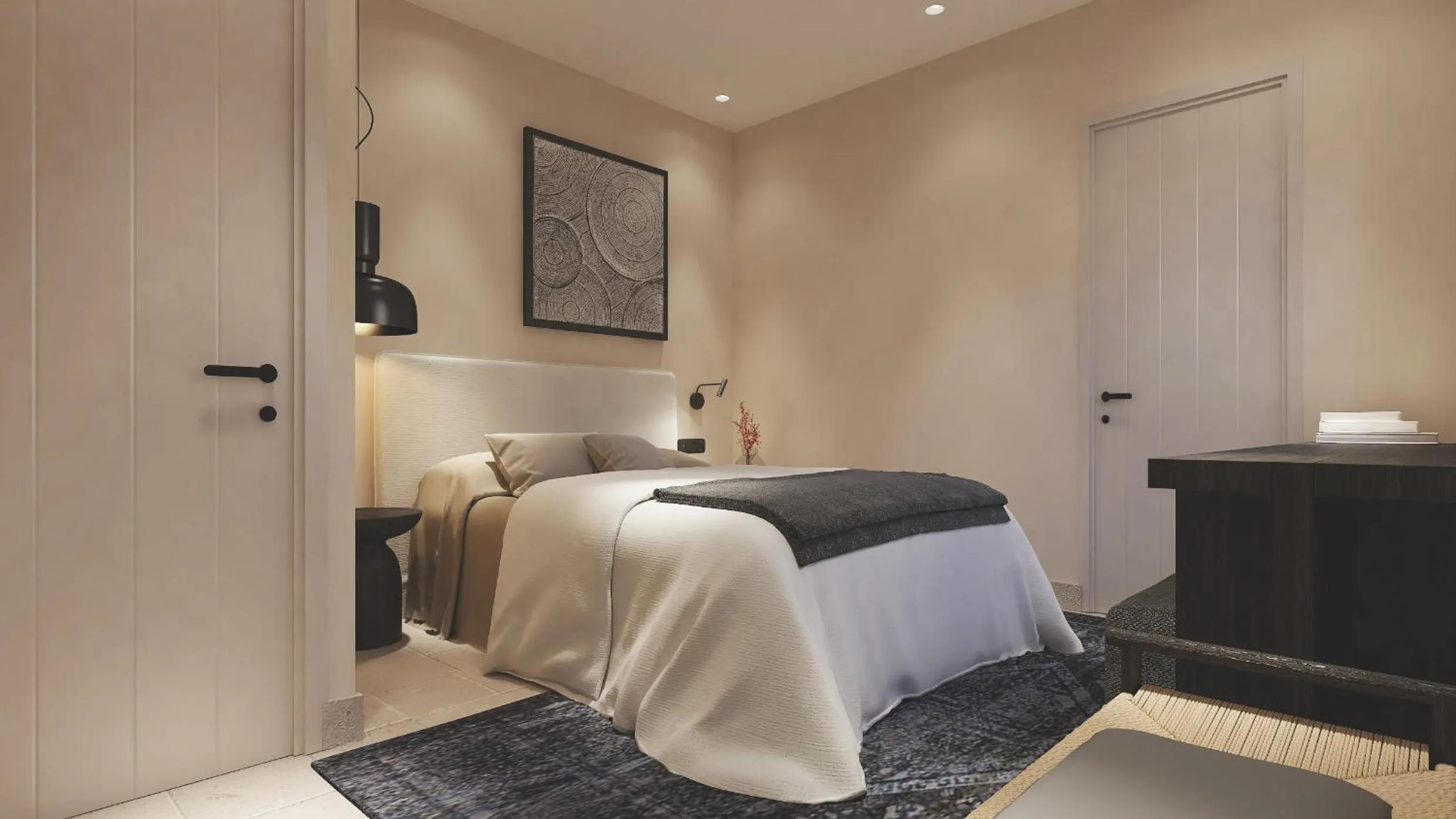 Bed in Melidron Hotel Suites Villas