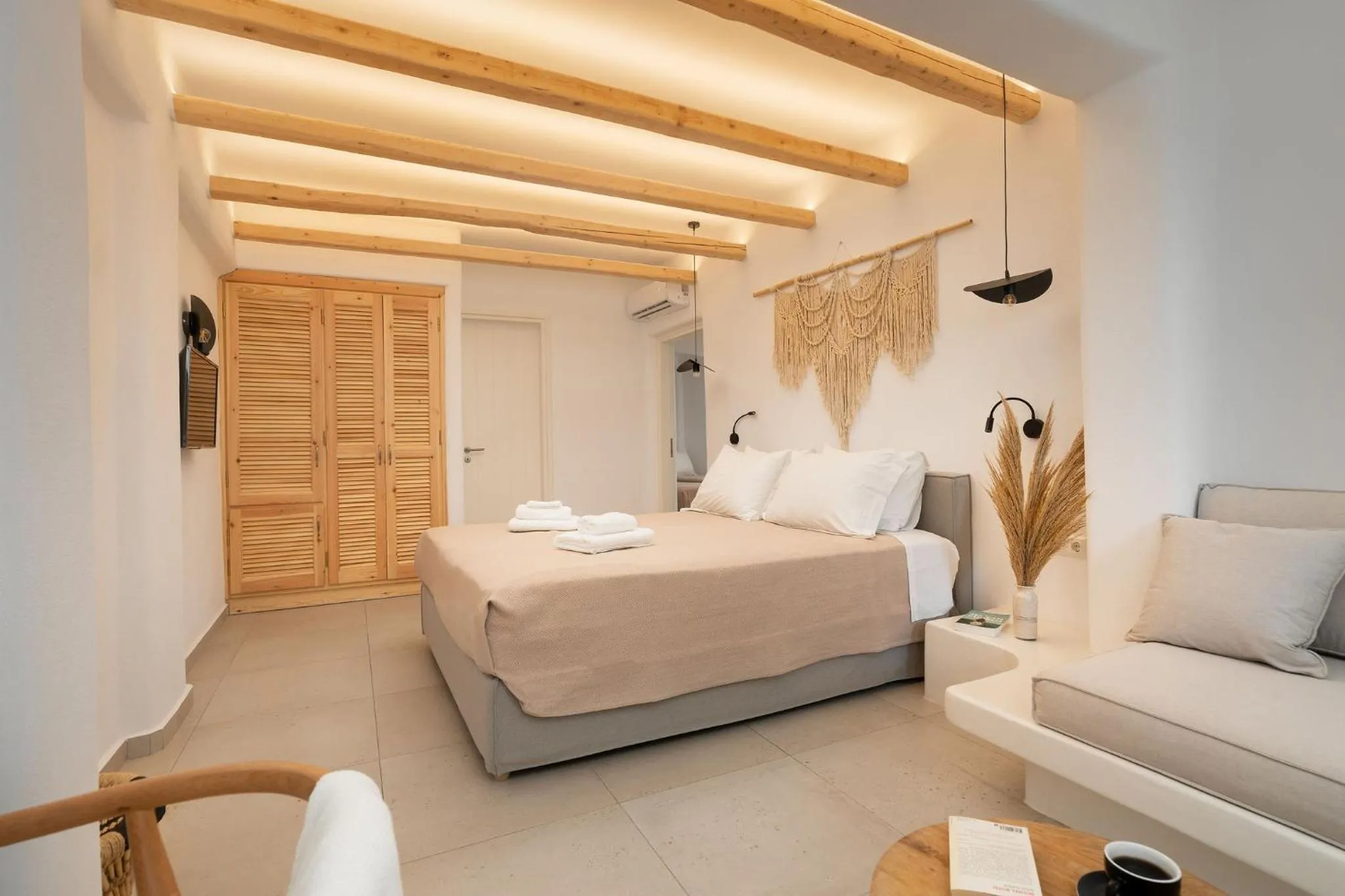 Bed in Melidron Hotel & Suites