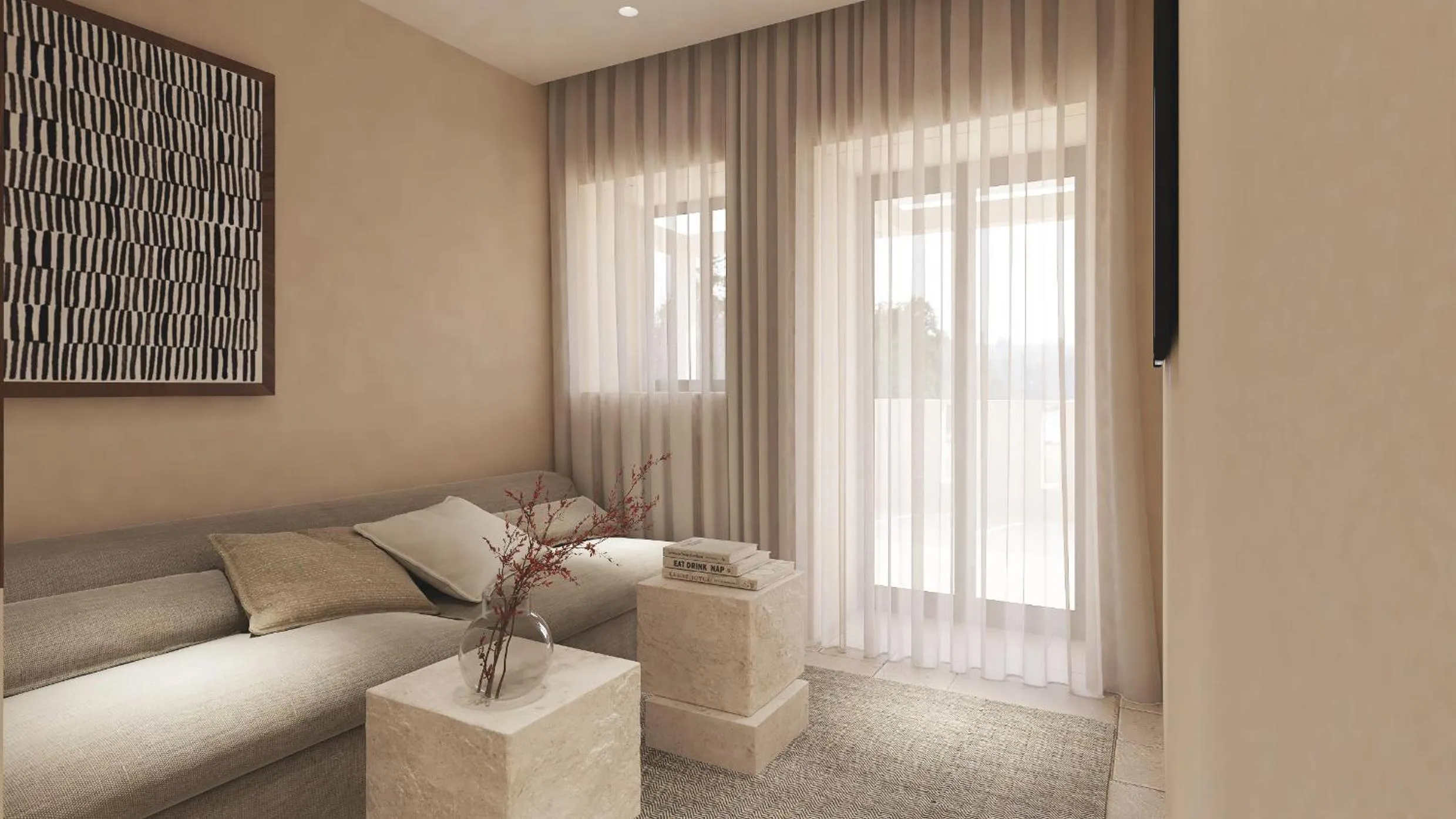 Seating area in Melidron Hotel Suites Villas