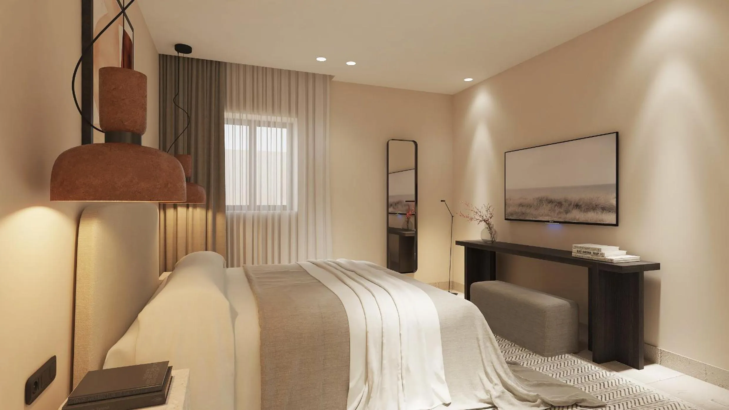 Bed in Melidron Hotel Suites Villas