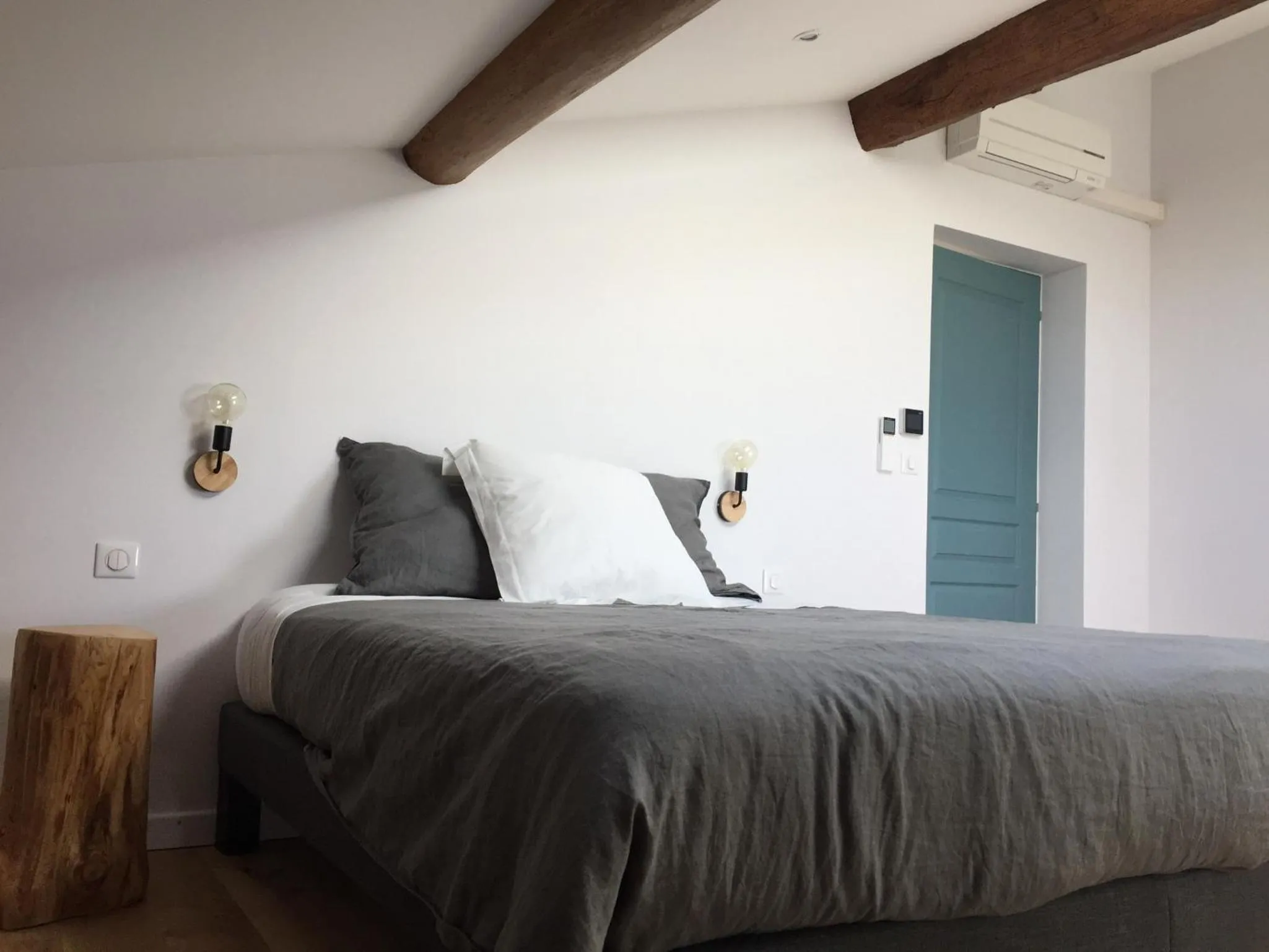 Bedroom, Bed in La Garoffe