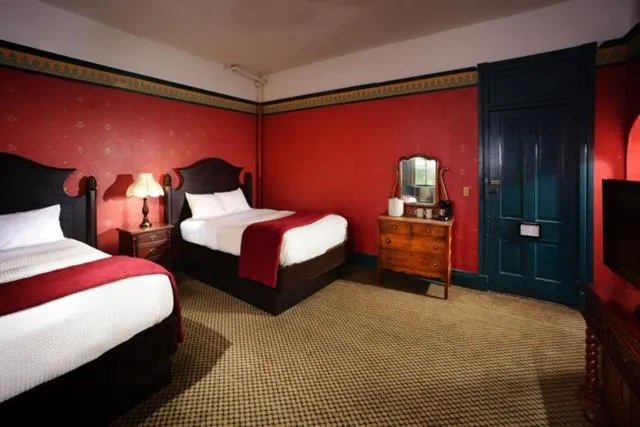 Bed in 1886 Crescent Hotel and Spa