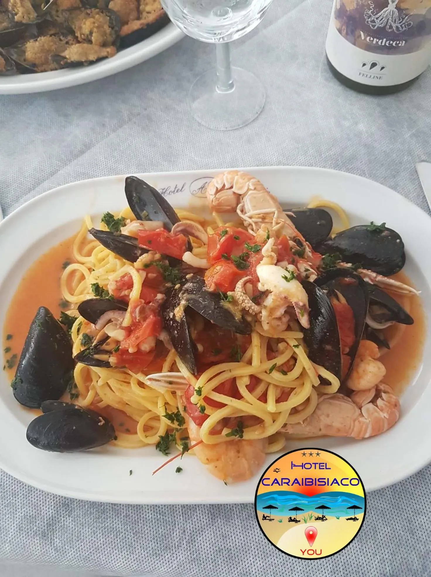 Food close-up in Hotel Caraibisiaco sul mare