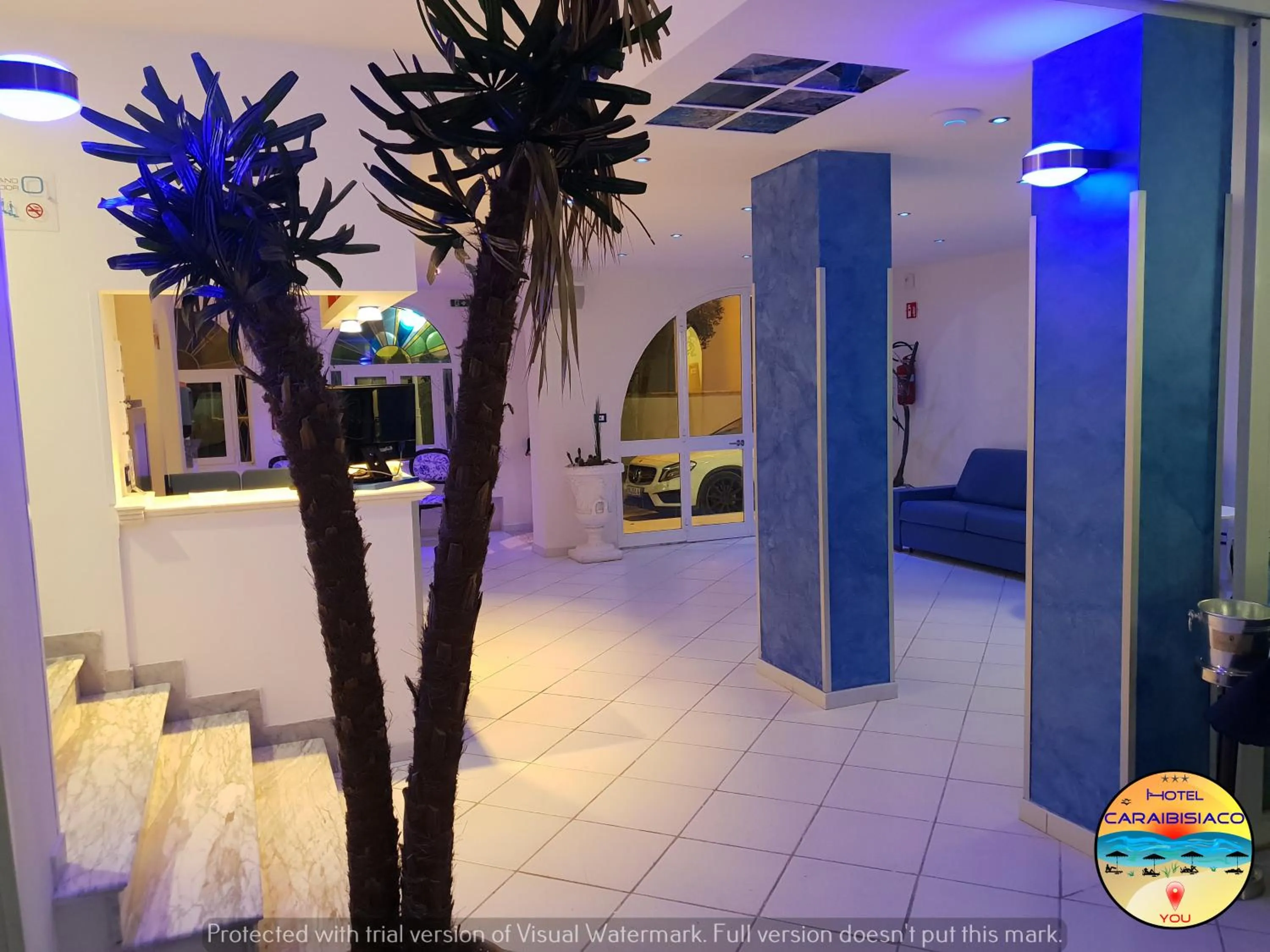 Lobby or reception in Hotel Caraibisiaco sul mare