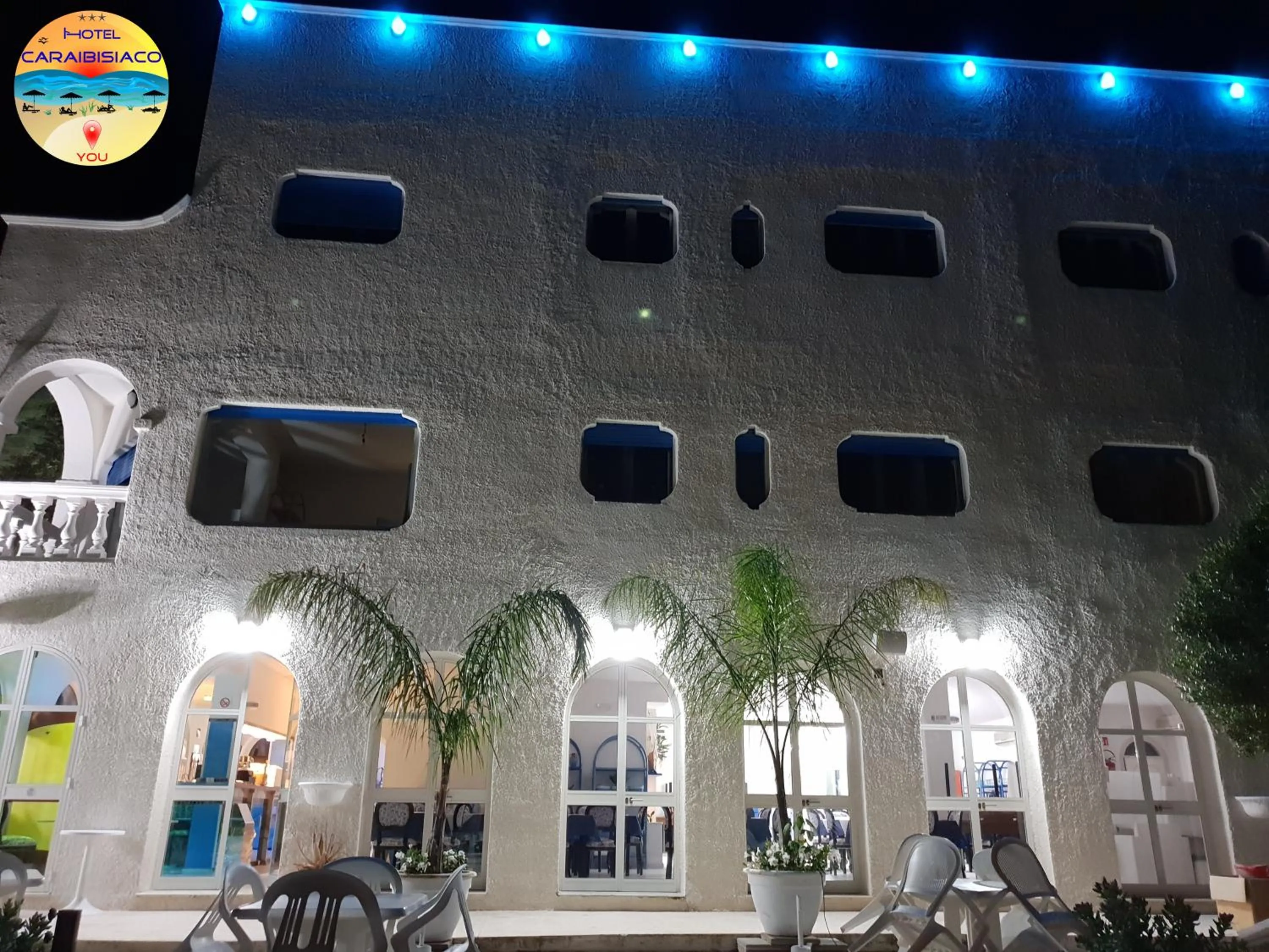 Property building in Hotel Caraibisiaco sul mare
