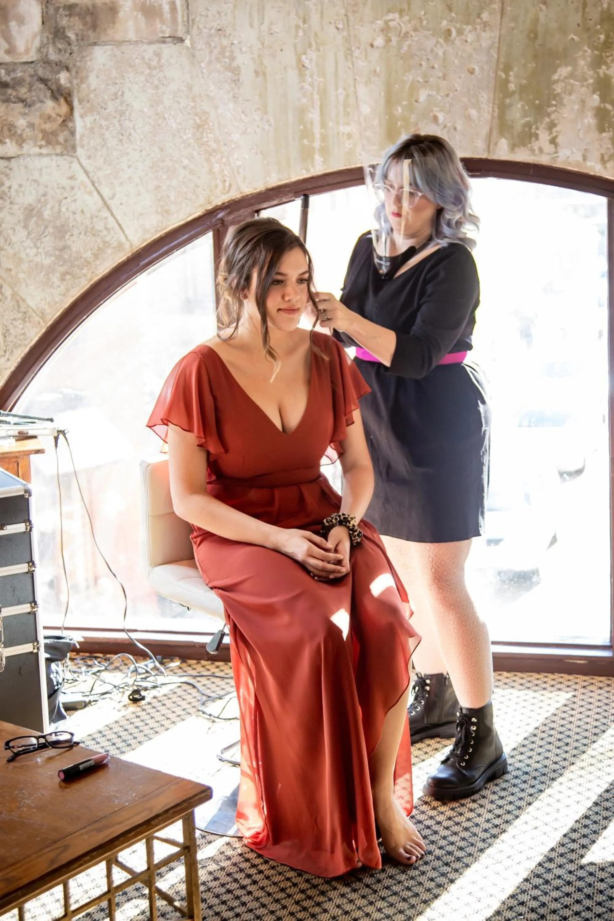 wedding in 1905 Basin Park Hotel