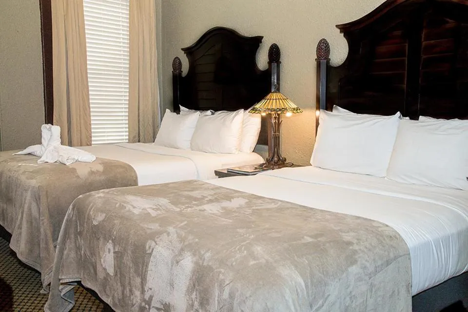 Bed in 1905 Basin Park Hotel