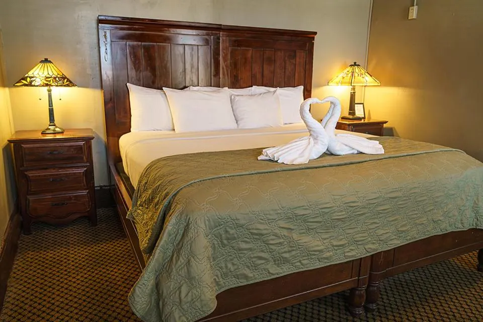 Bed in 1905 Basin Park Hotel