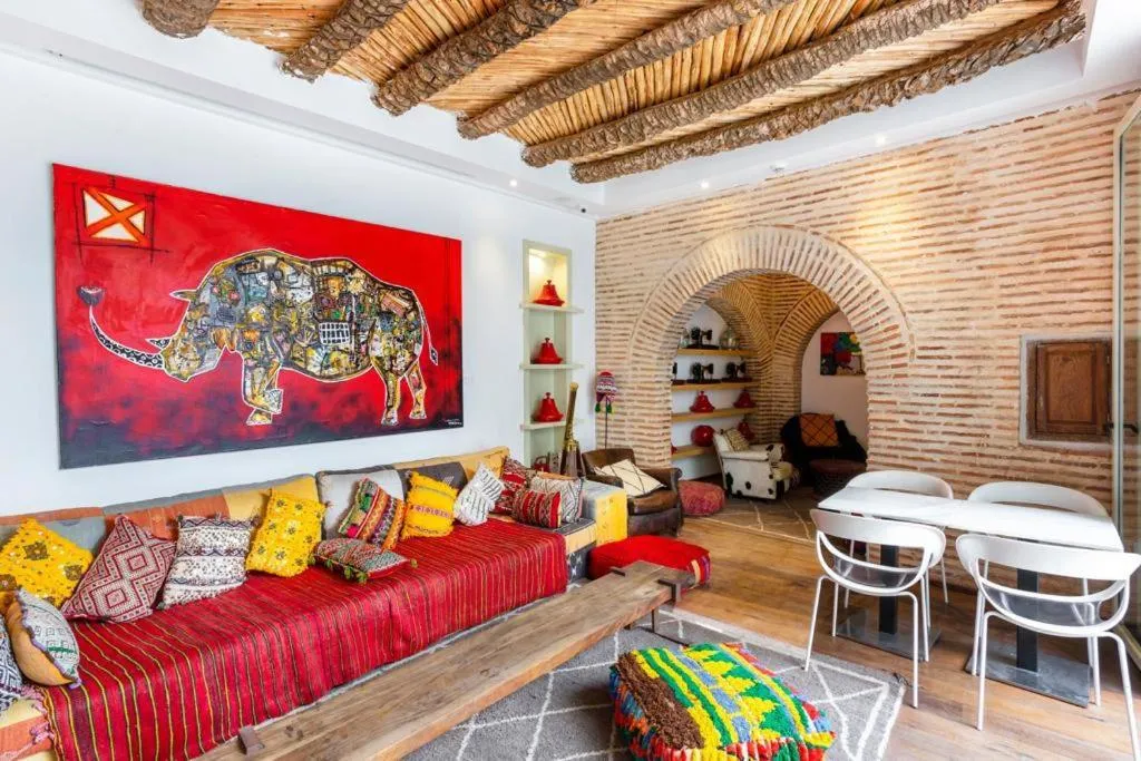 Living room in BCK Art Riad