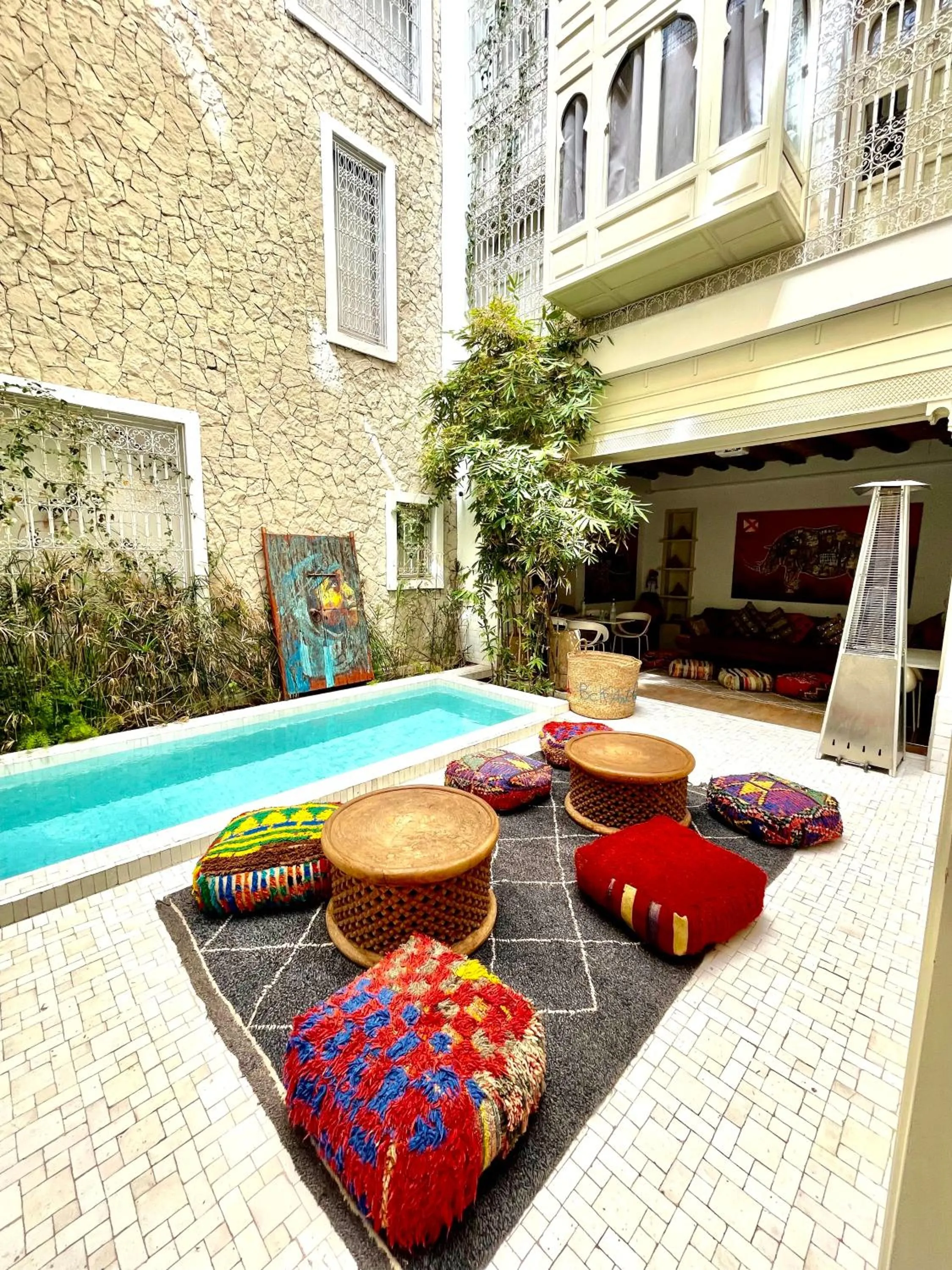 Pool view in BCK Art Riad