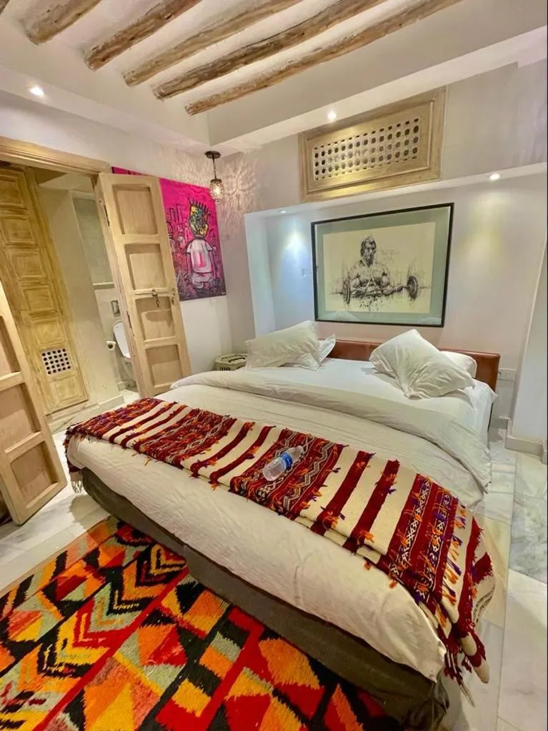 Bed in BCK Art Riad