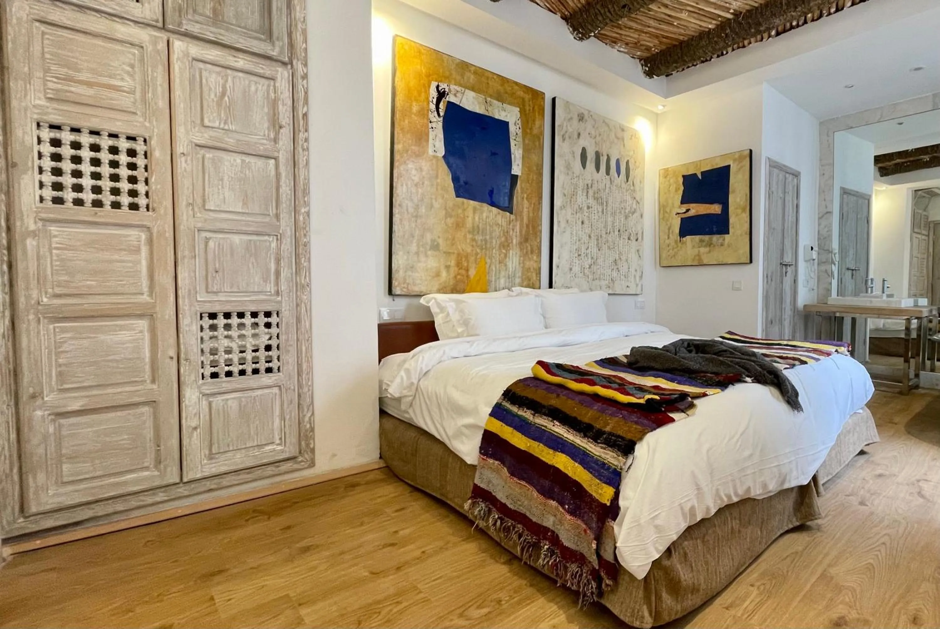 Bed in BCK Art Riad