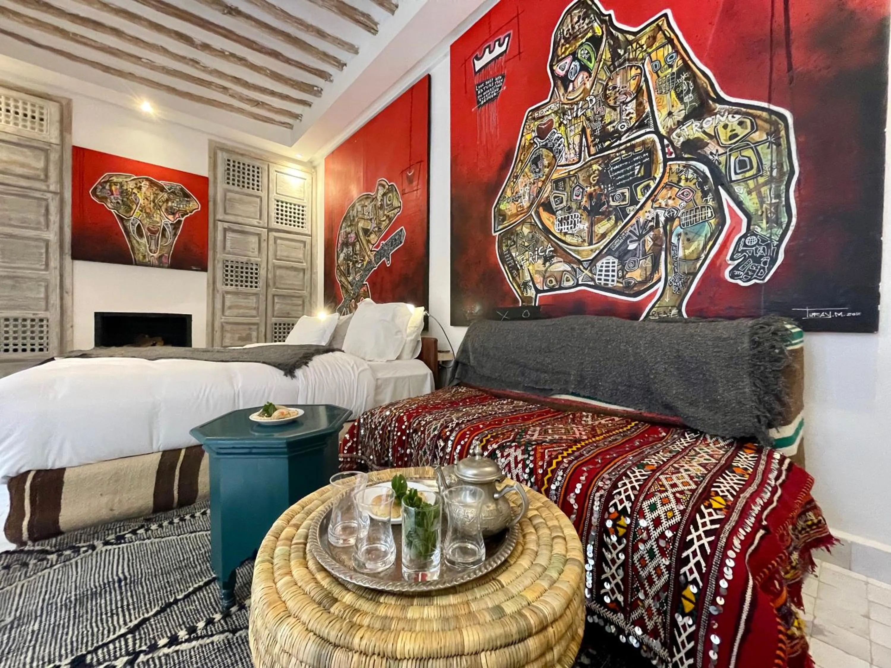 Photo of the whole room, Bed in BCK Art Riad