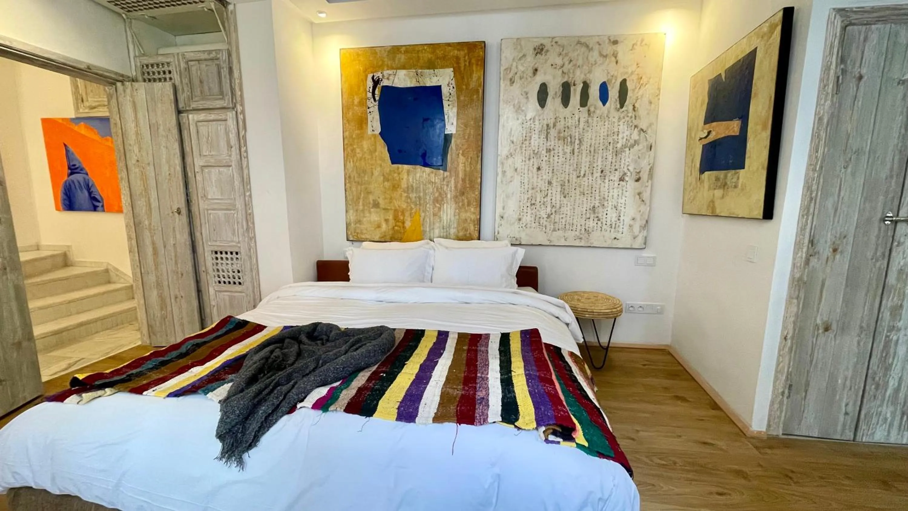 Bed in BCK Art Riad
