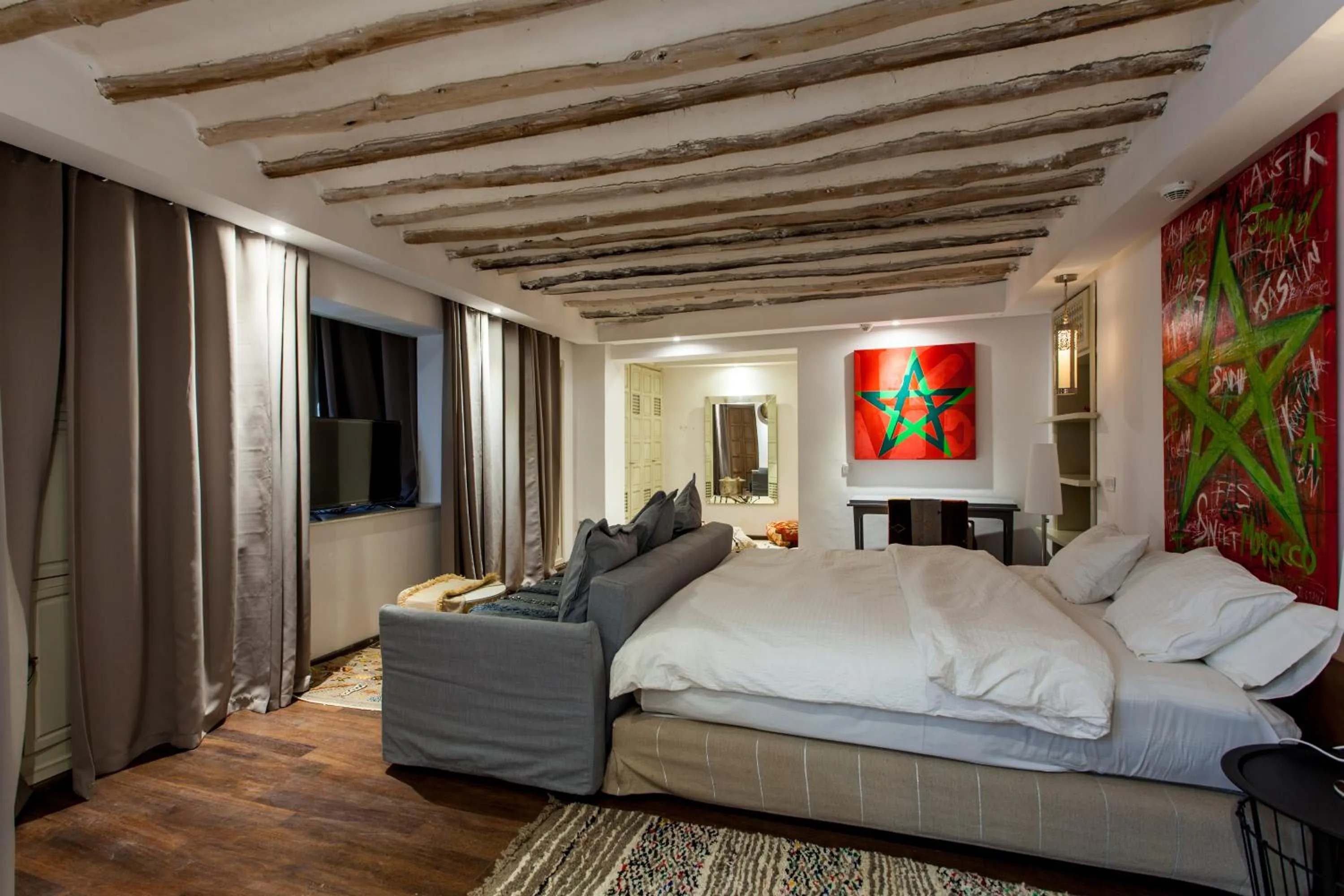 Bedroom, Bed in BCK Art Riad