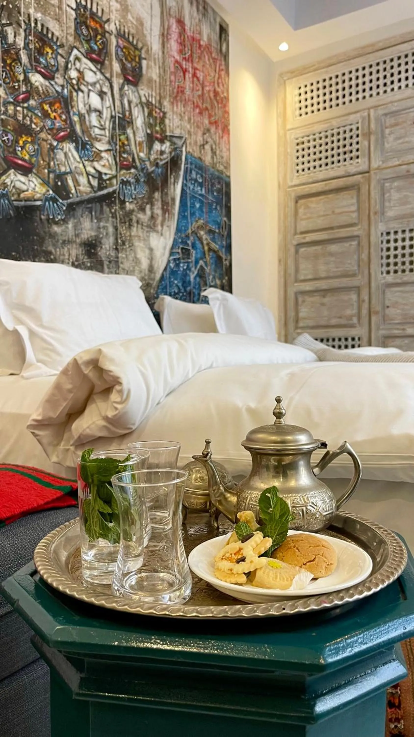 View (from property/room), Bed in BCK Art Riad