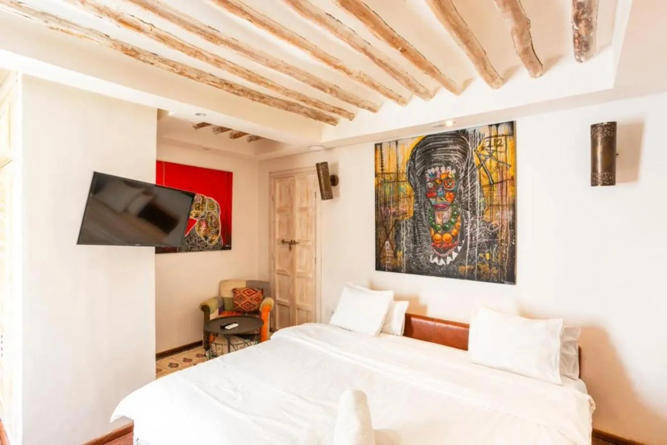 Bed in BCK Art Riad