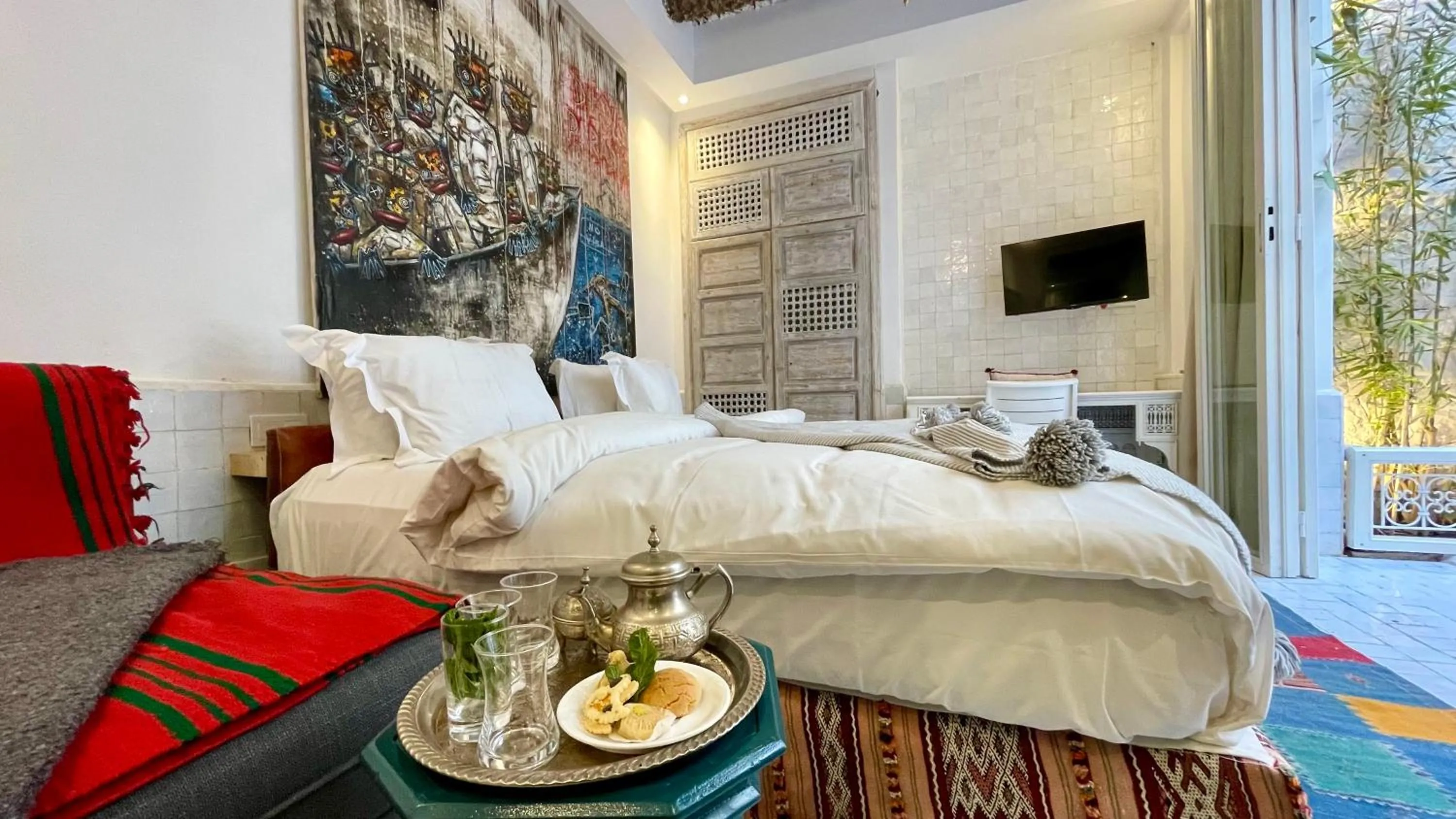 Bedroom, Bed in BCK Art Riad