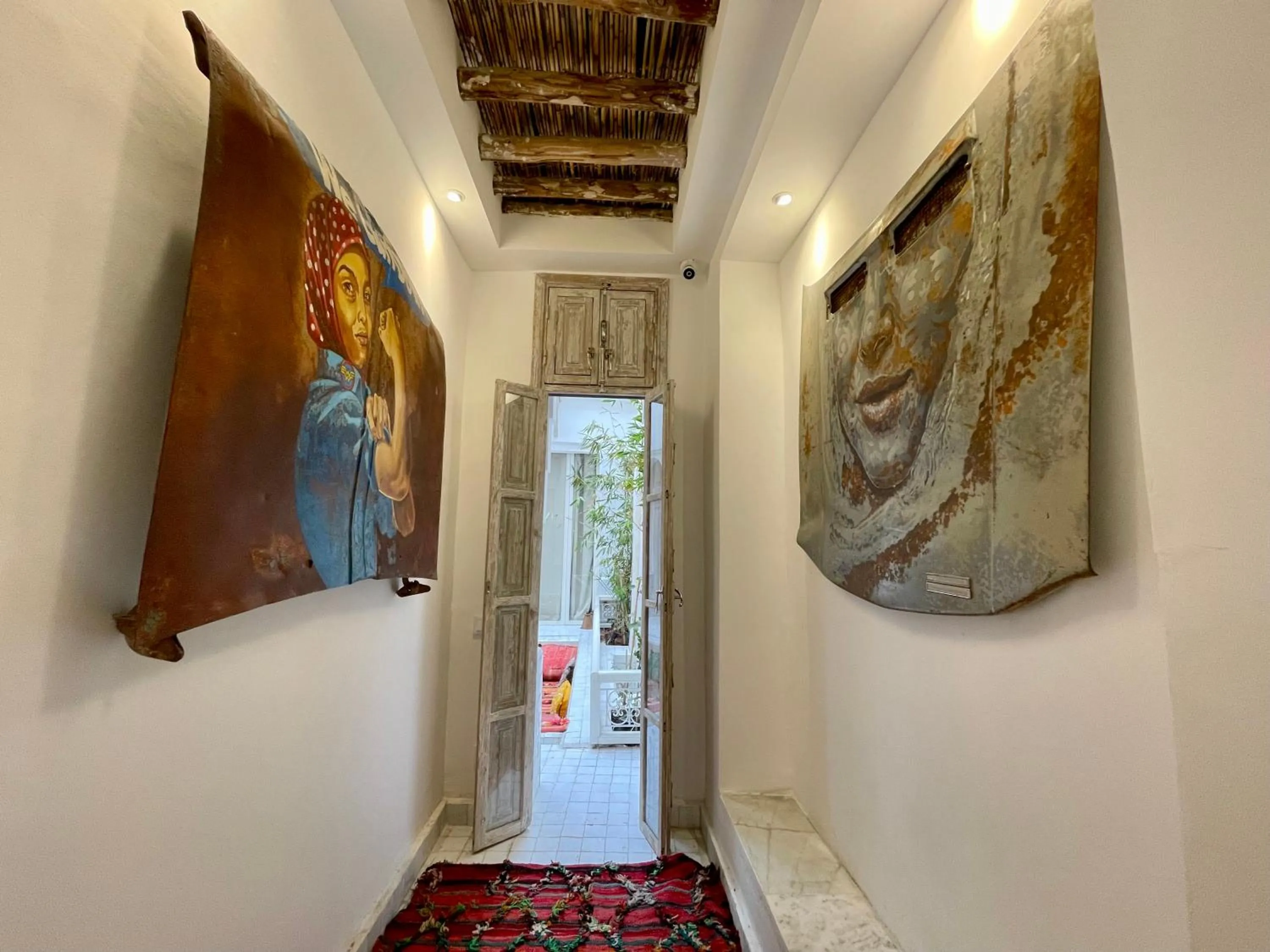 Decorative detail, Bed in BCK Art Riad
