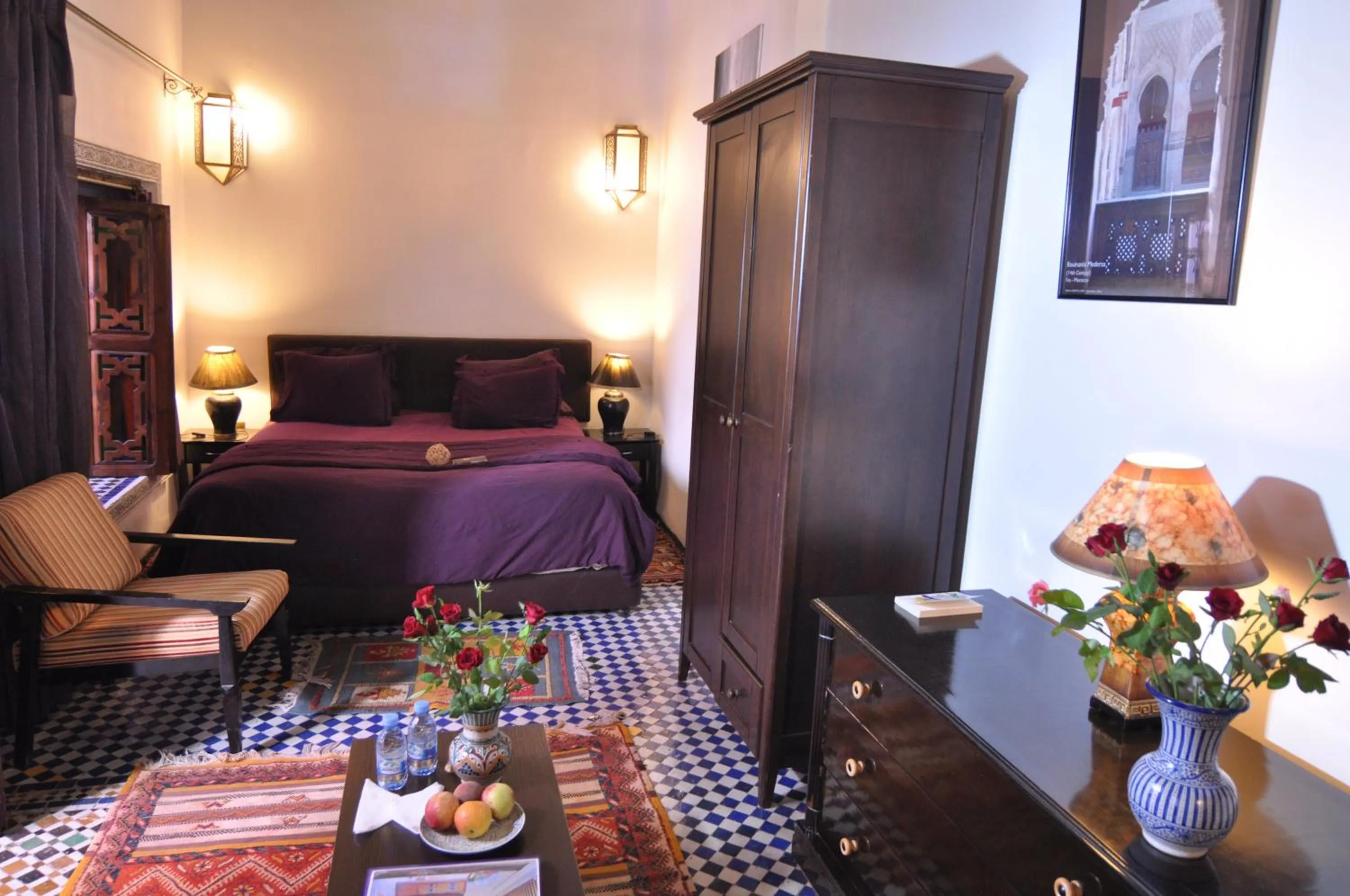Photo of the whole room, Bed in Riad Adarissa