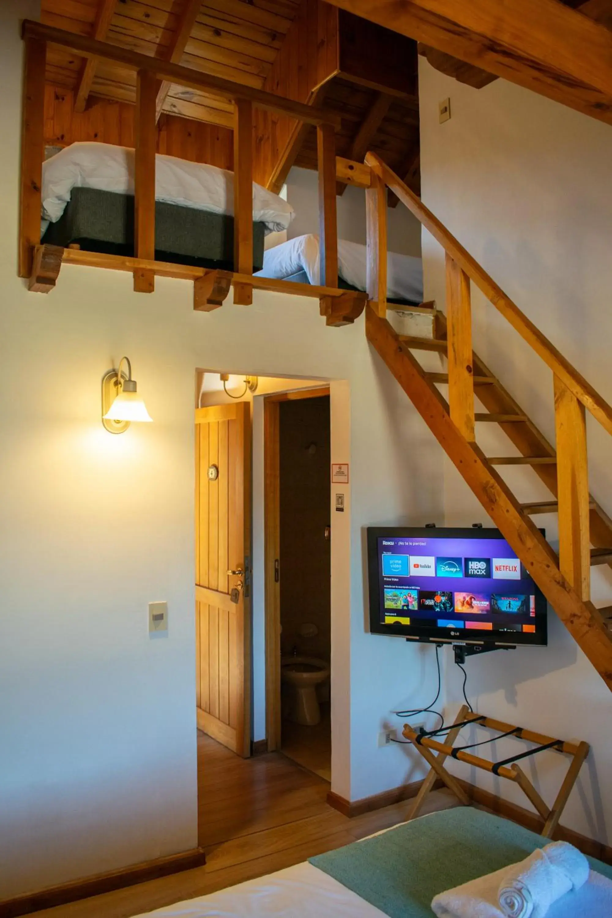 Bed in Hosteria y Cabañas Posada Quinen Bed in Hosteria y Cabañas Posada Quinen