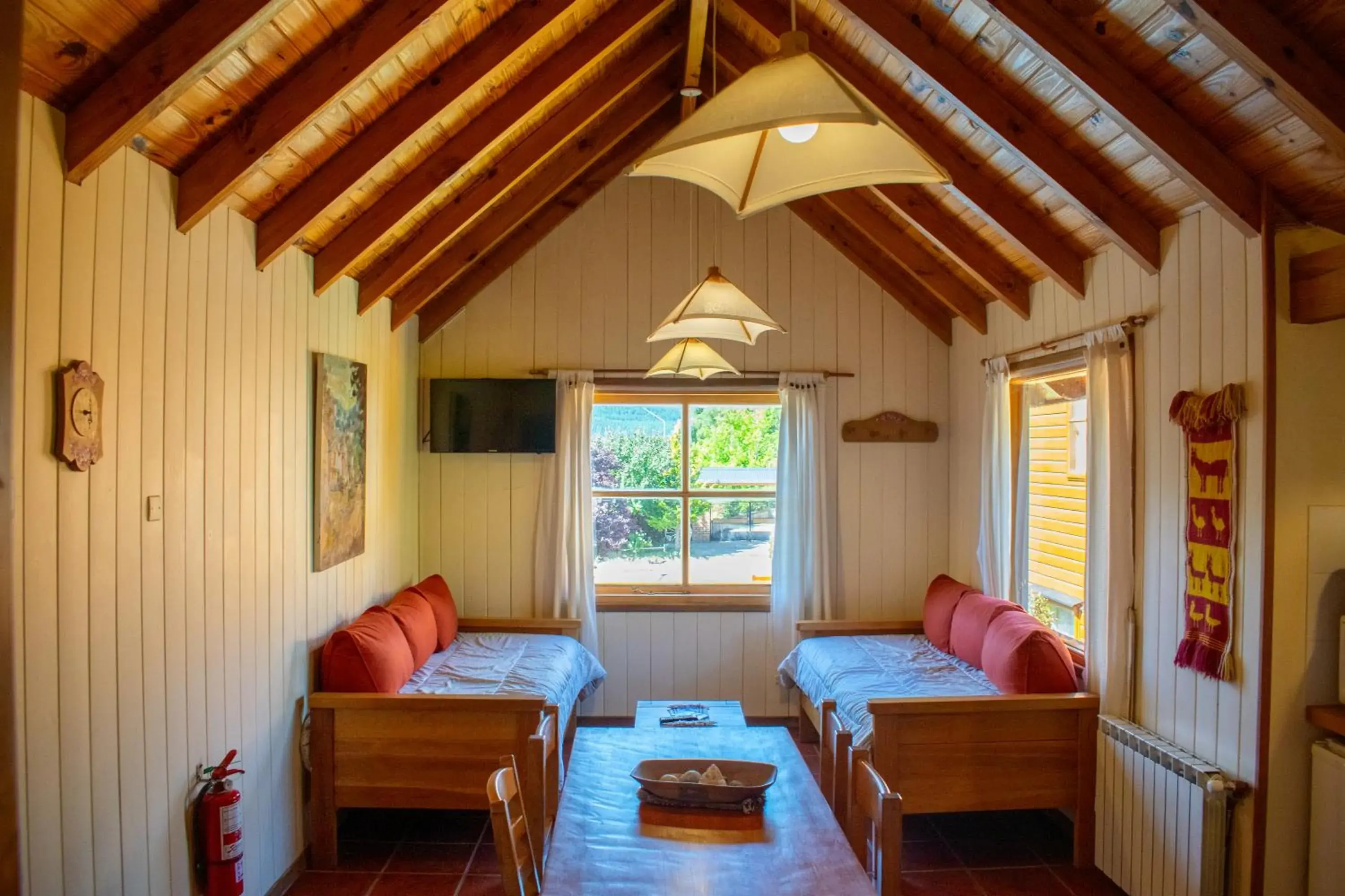 Bed in Hosteria y Cabañas Posada Quinen Bed in Hosteria y Cabañas Posada Quinen