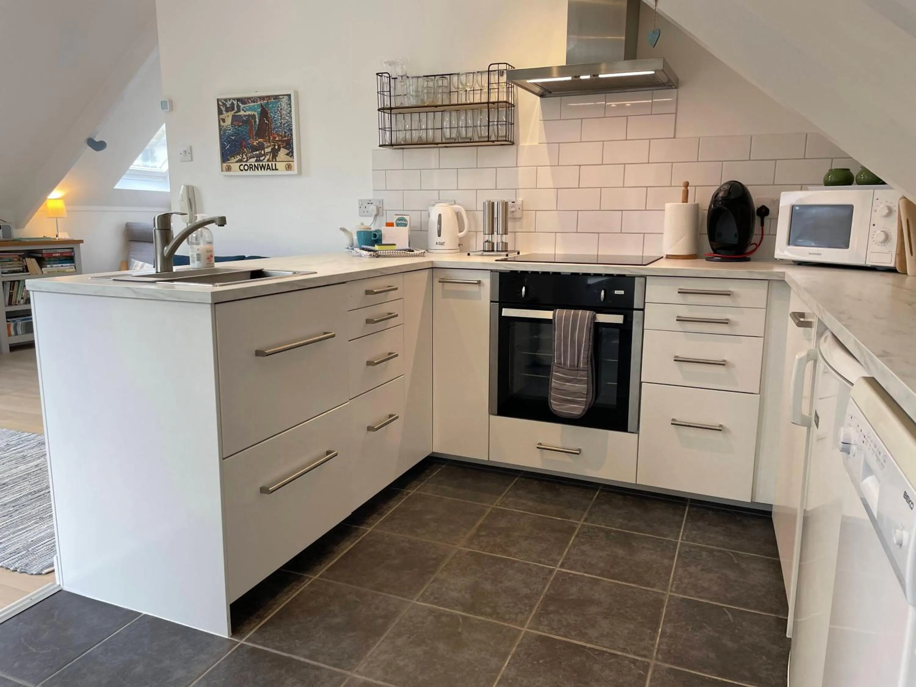 kitchen in Fowey River Views
