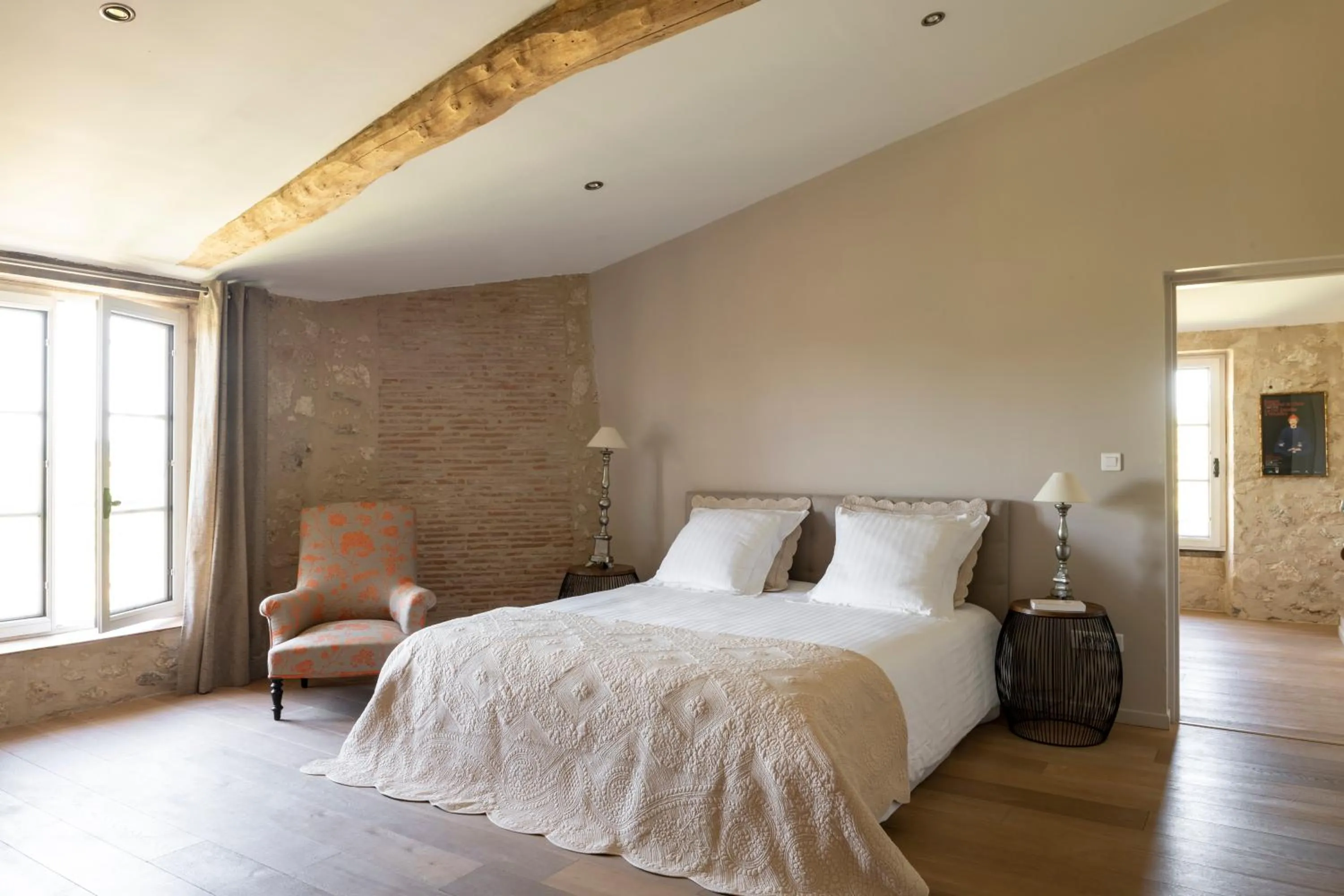 Bed in Maison Le Sèpe - Vignoble Bio et Maison d'hôtes