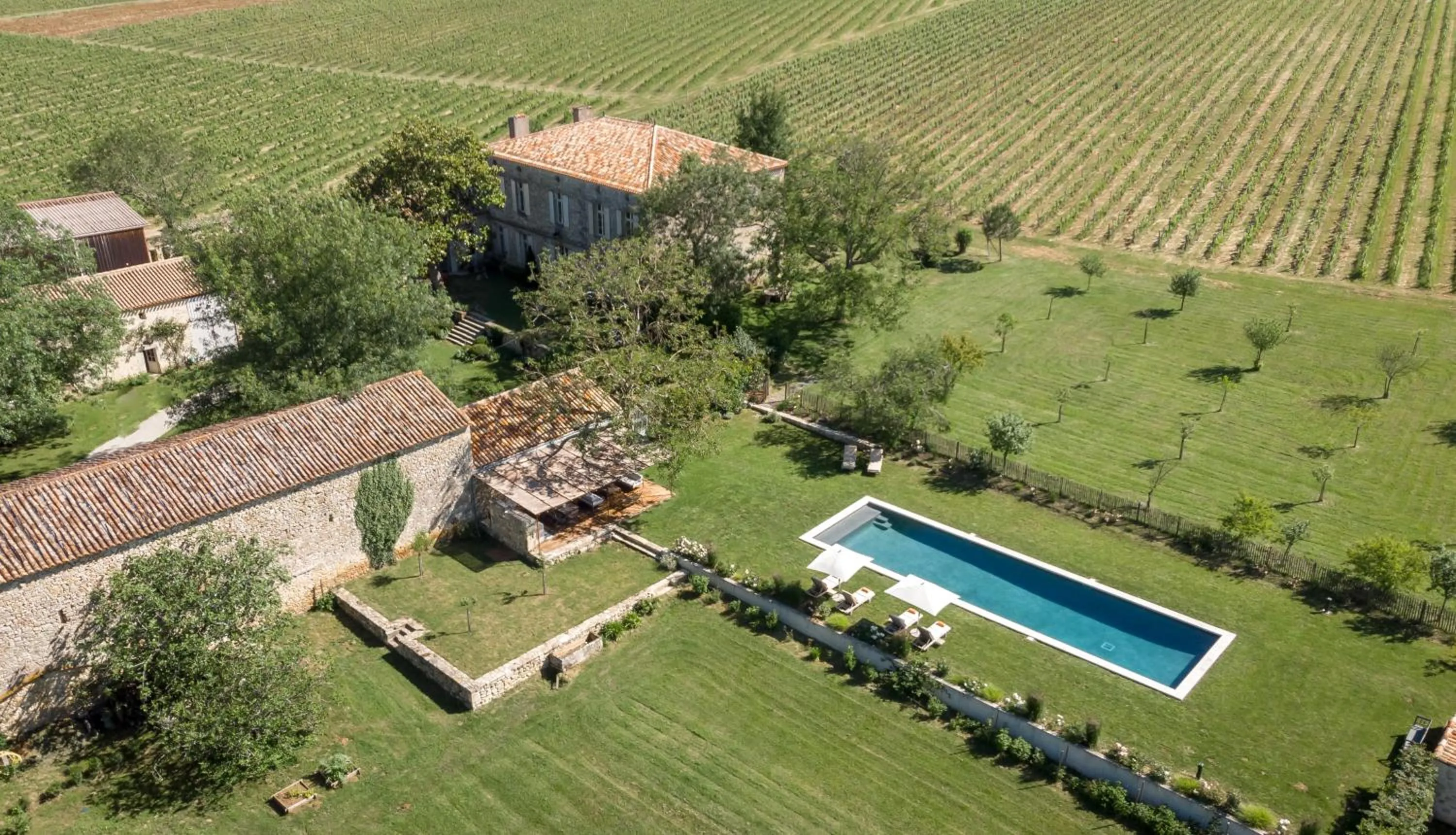 Bird's eye view in Maison Le Sèpe - Vignoble Bio et Maison d'hôtes