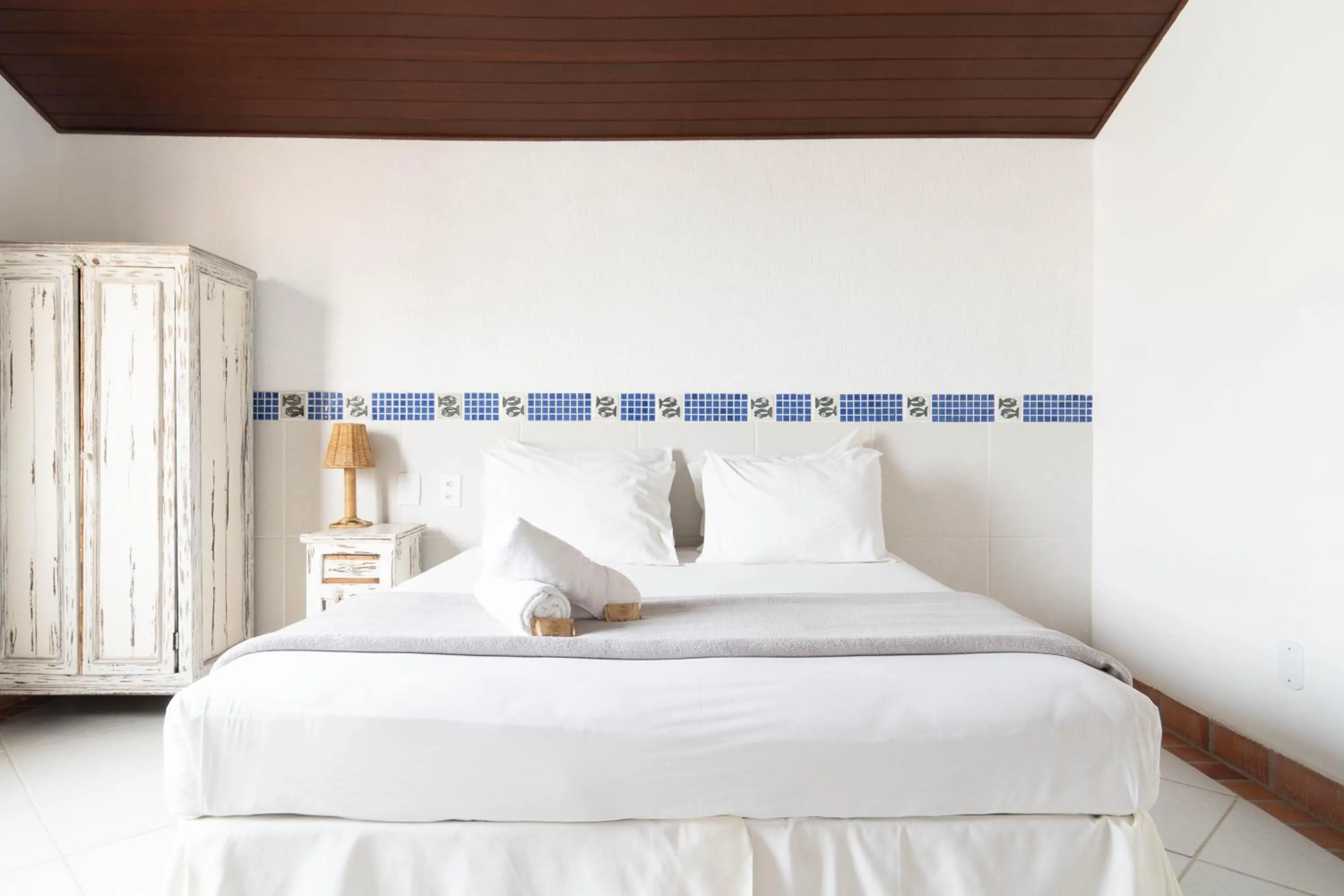 Bed in Pousada Porto Fino