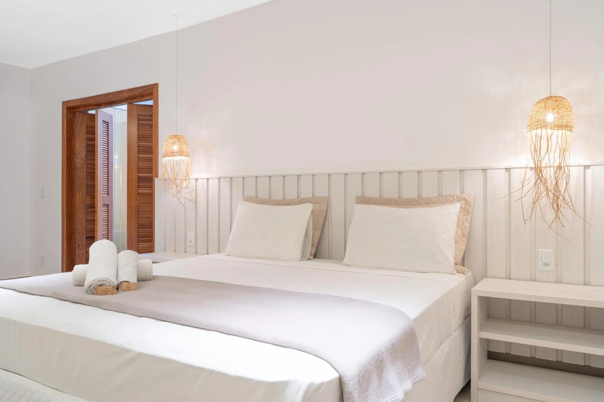 Bed in Pousada Porto Fino