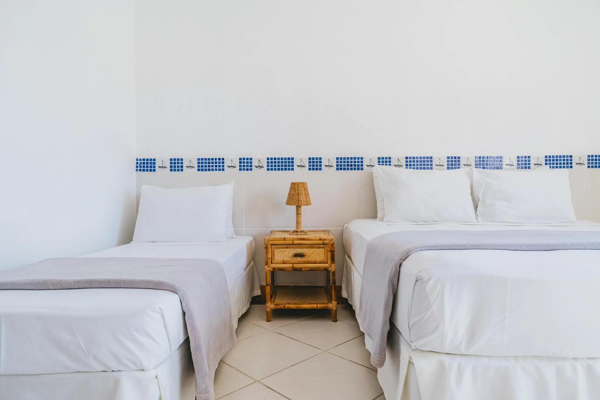 Bed in Pousada Porto Fino