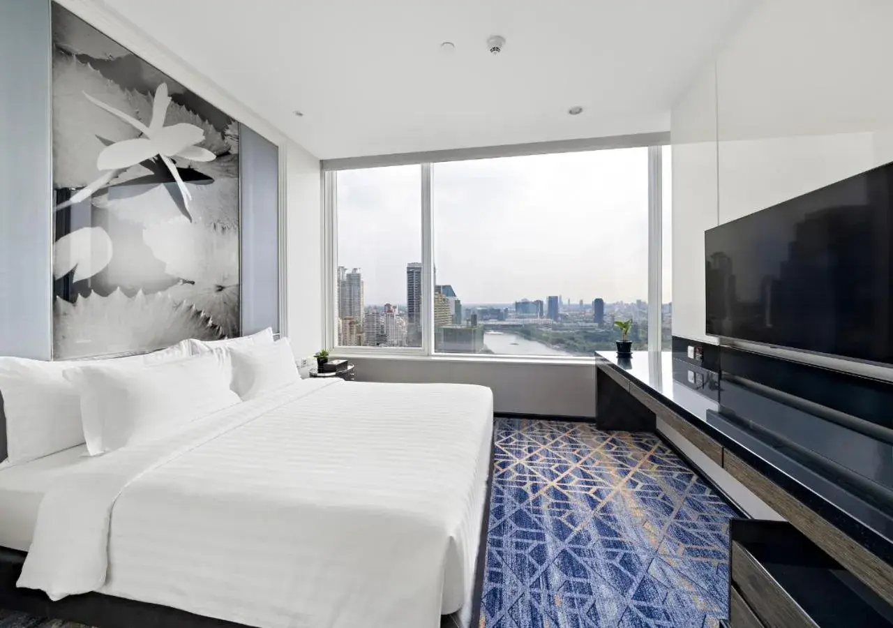 Bedroom, Bed in Grande Centre Point Hotel Terminal21 Bedroom, Bed in Grande Centre Point Hotel Terminal21