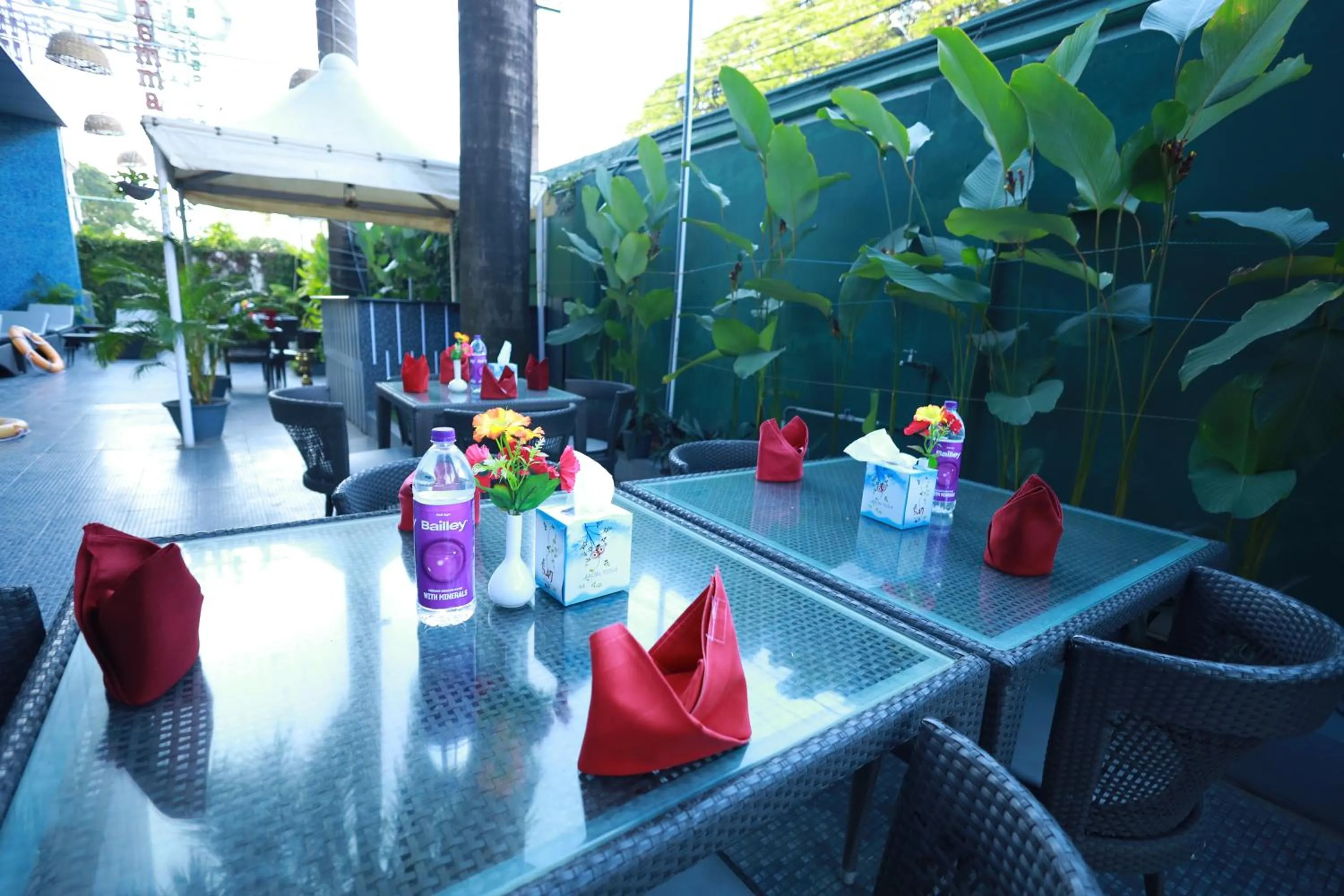 Seating area in Saj Luciya -A Classified 4 Star Hotel