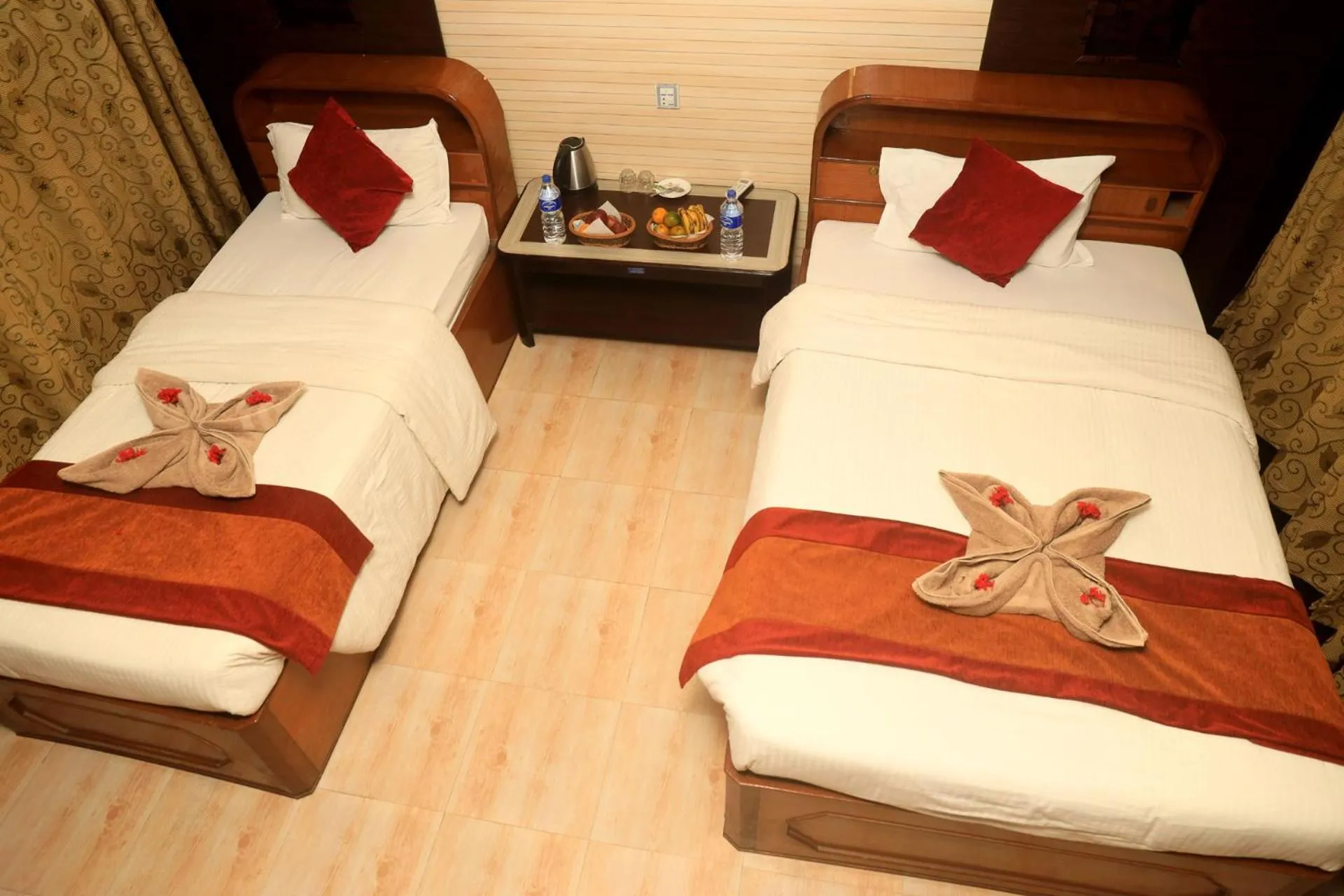 Bed in Chitwan Forest Resort with swimming pool , Chitwan National Park