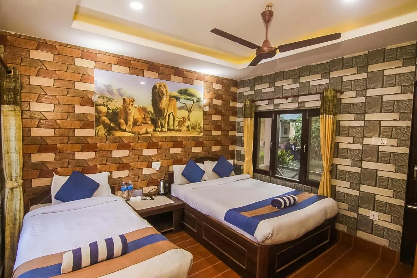 Twin Room with Garden View in Chitwan Forest Resort with swimming pool , Chitwan National Park Twin Room with Garden View in Chitwan Forest Resort with swimming pool , Chitwan National Park