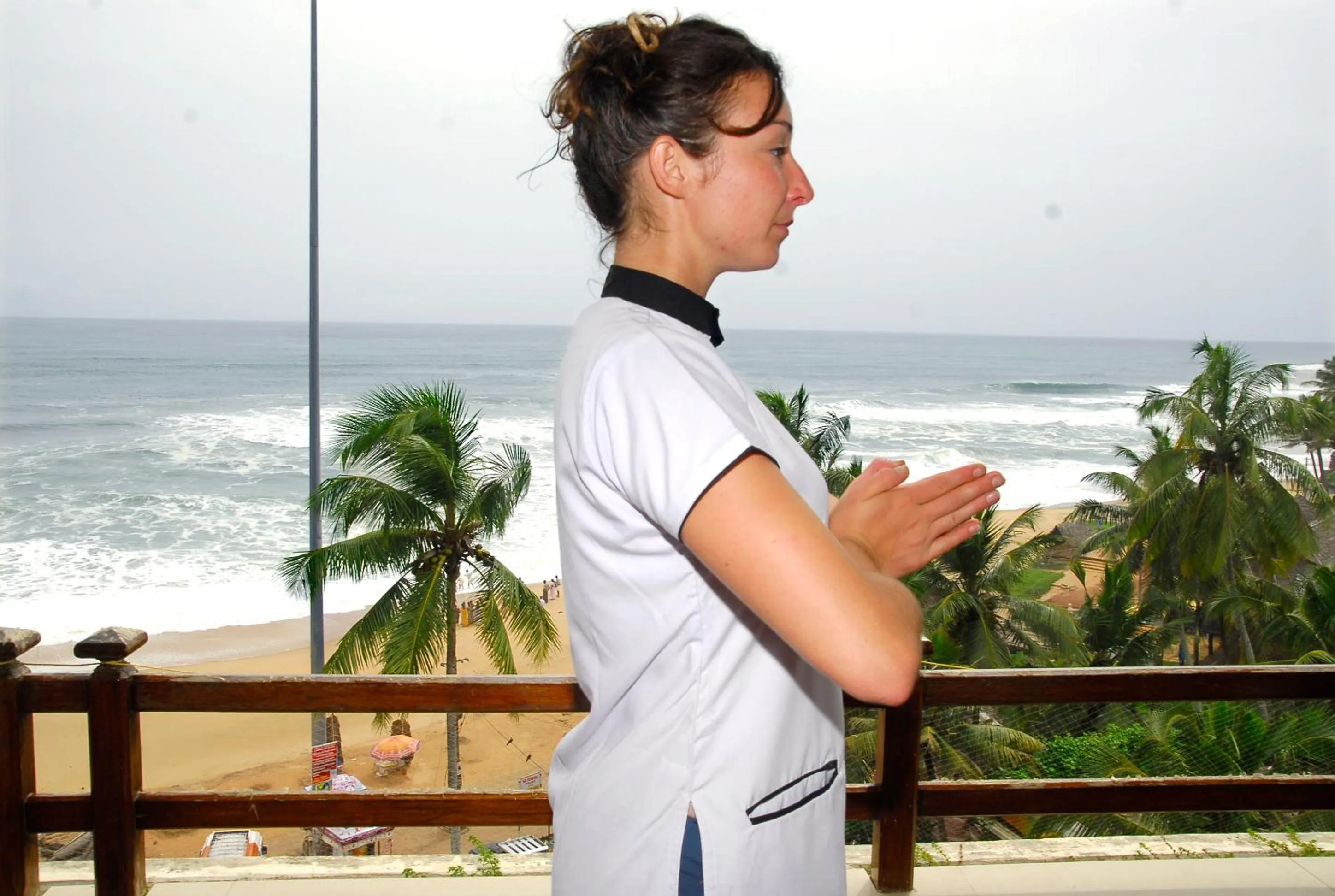 Fitness centre/facilities, Balcony/Terrace in Hindustan Beach Retreat