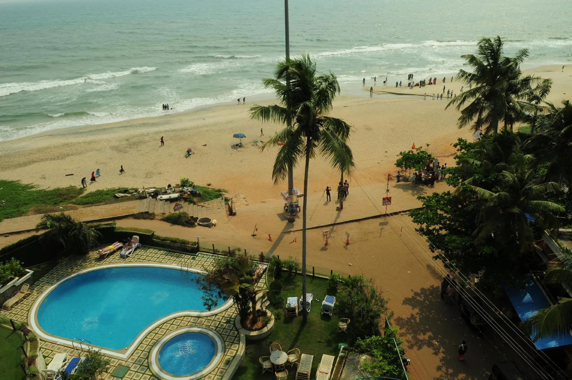 Pool view, Bird's-eye View in Hindustan Beach Retreat