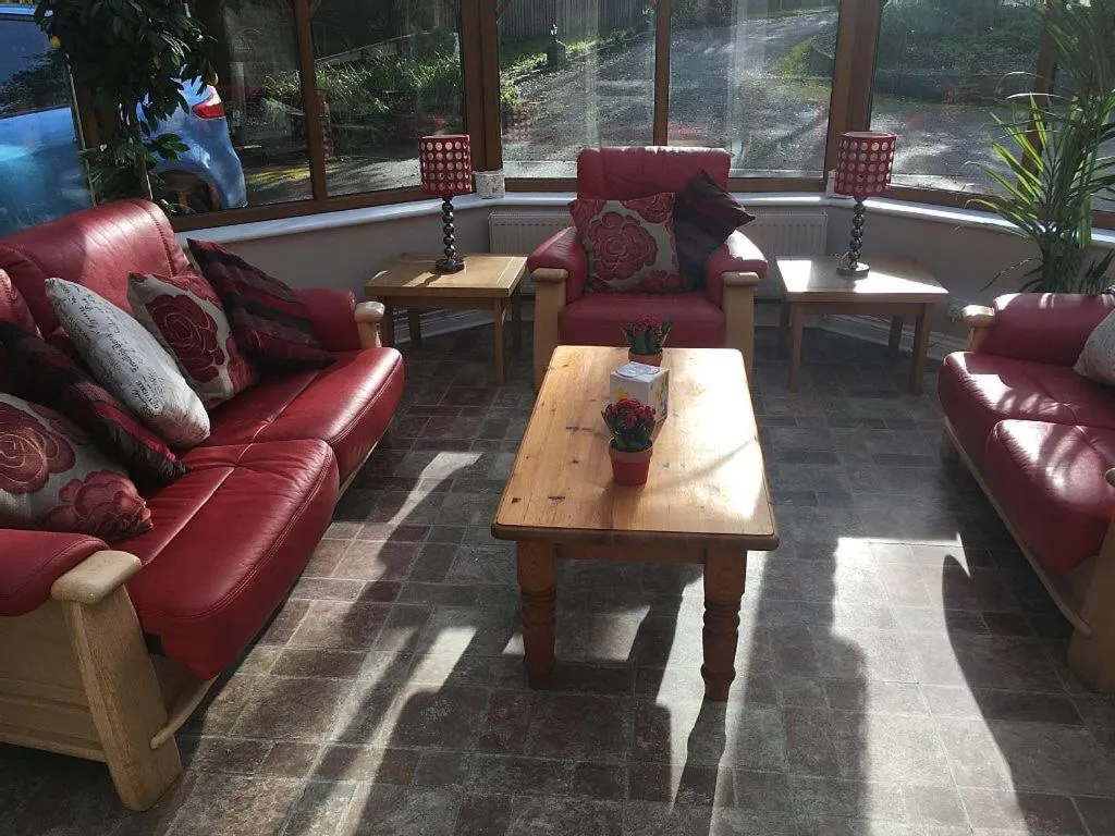 Seating area in Bedrock Lodge