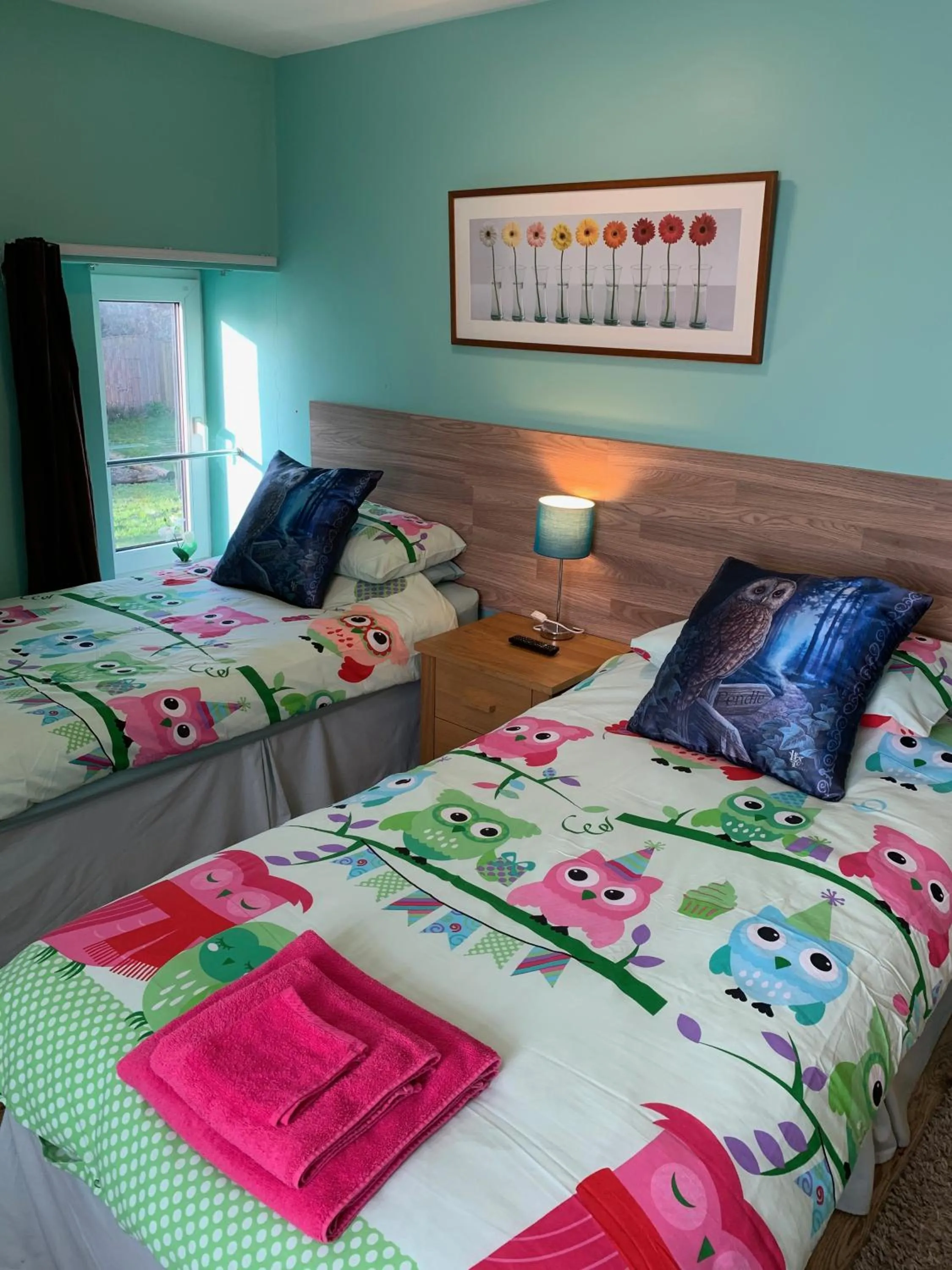 Photo of the whole room, Bed in Bedrock Lodge