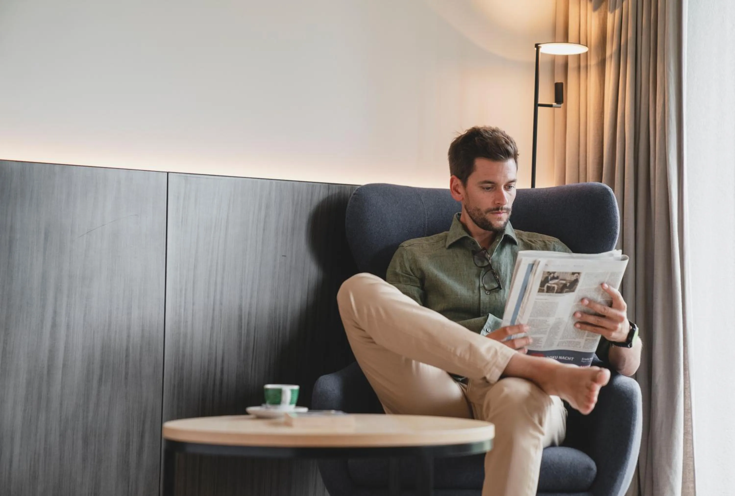 Lobby or reception in Langwies Genussherberge