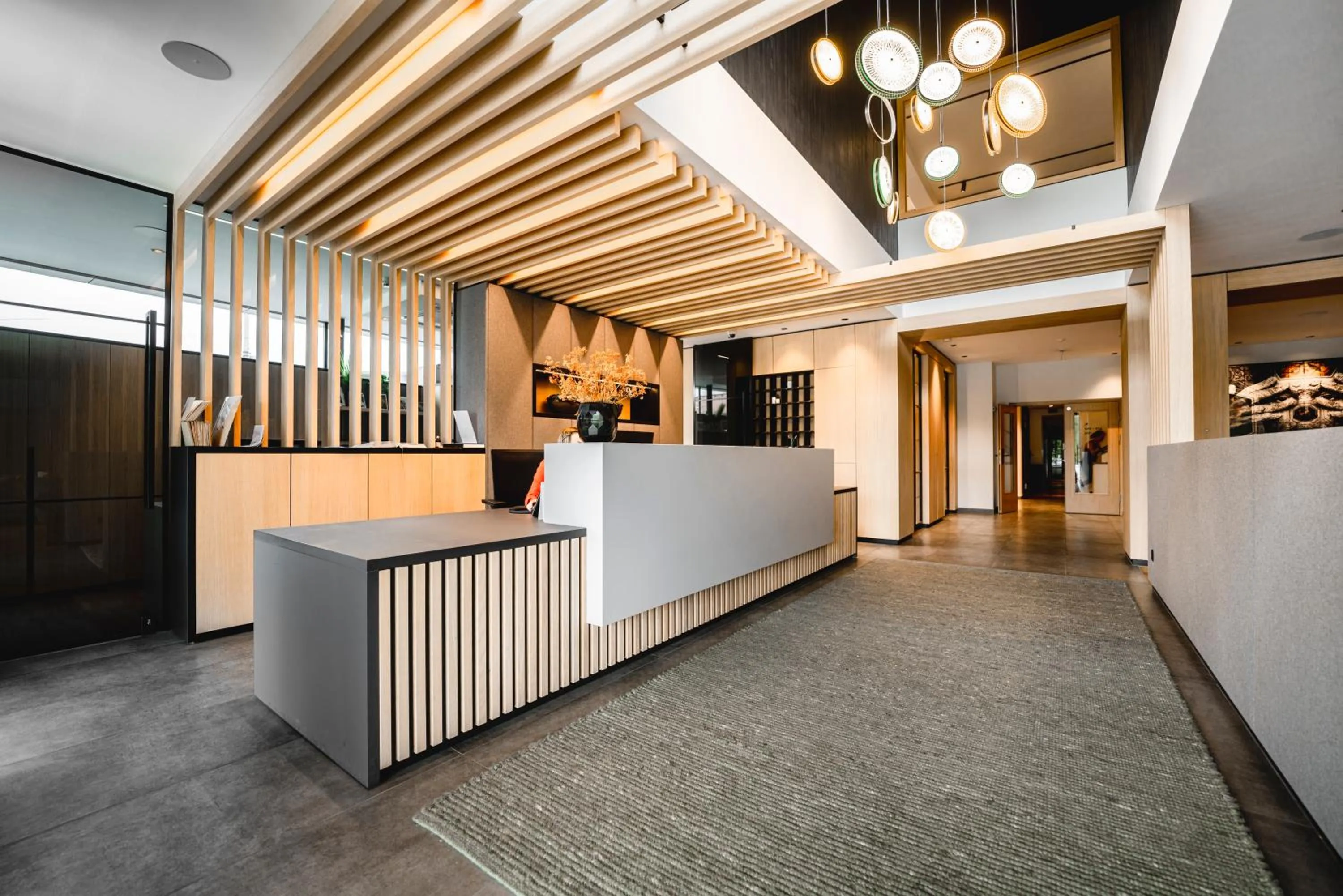 Lobby or reception in Langwies Genussherberge