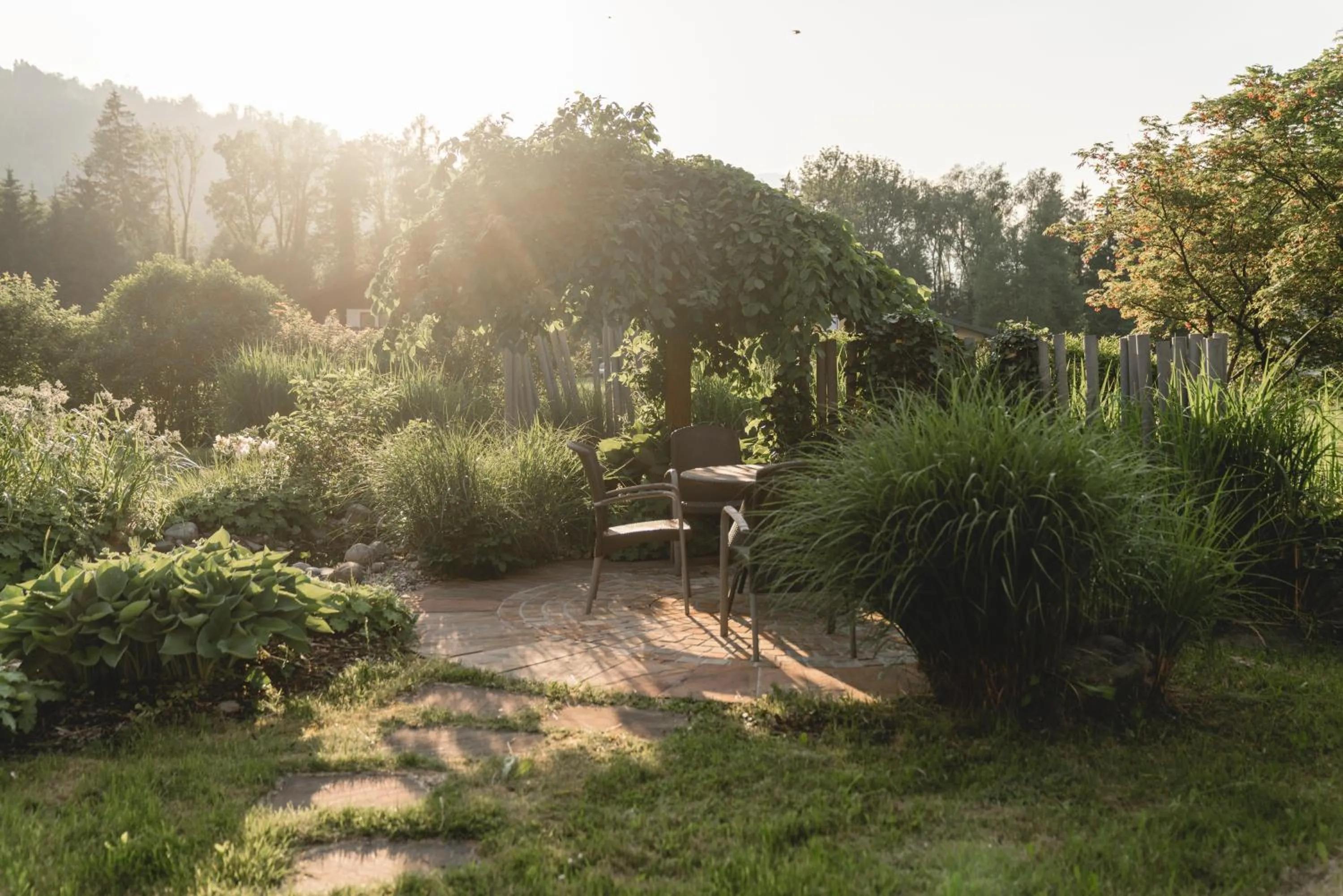 Garden in Langwies Genussherberge