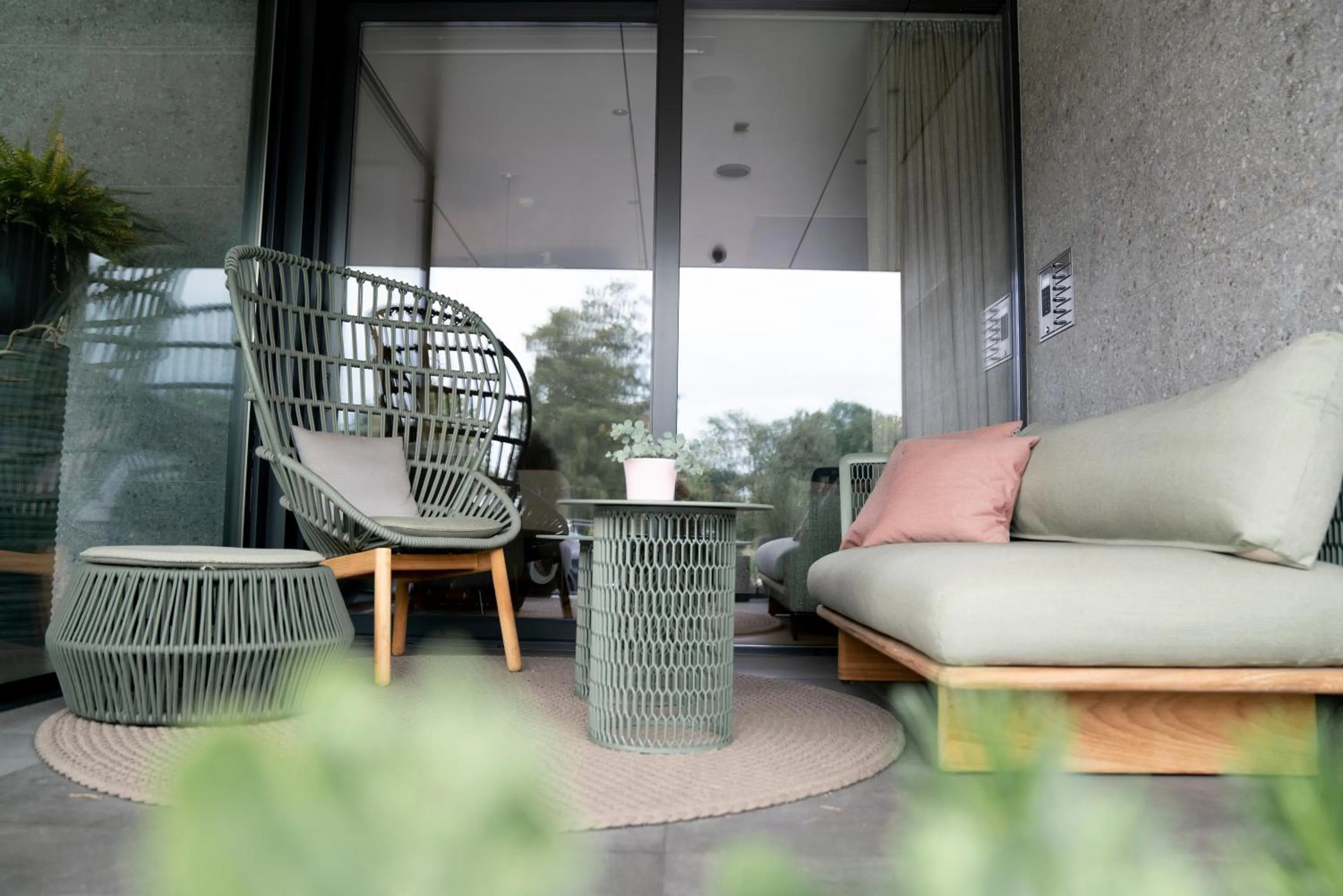 Lobby or reception in Langwies Genussherberge