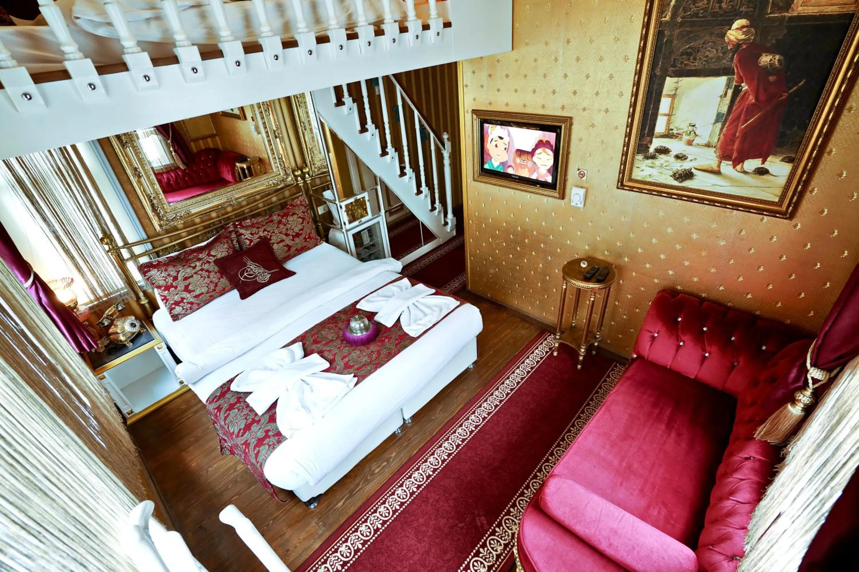 Decorative detail, Bed in Sultan Tughra Hotel