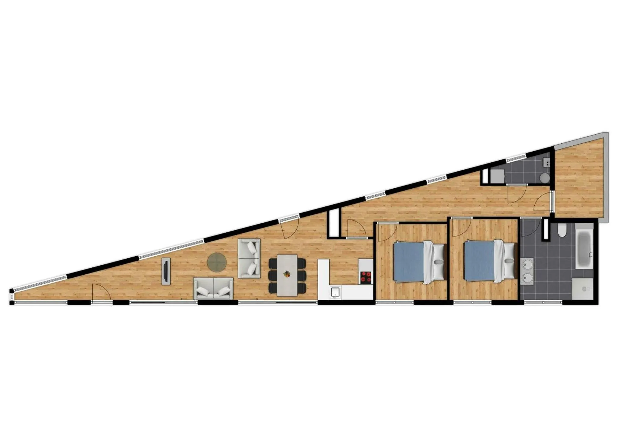 Floor plan in Holiday Suites Blankenberge